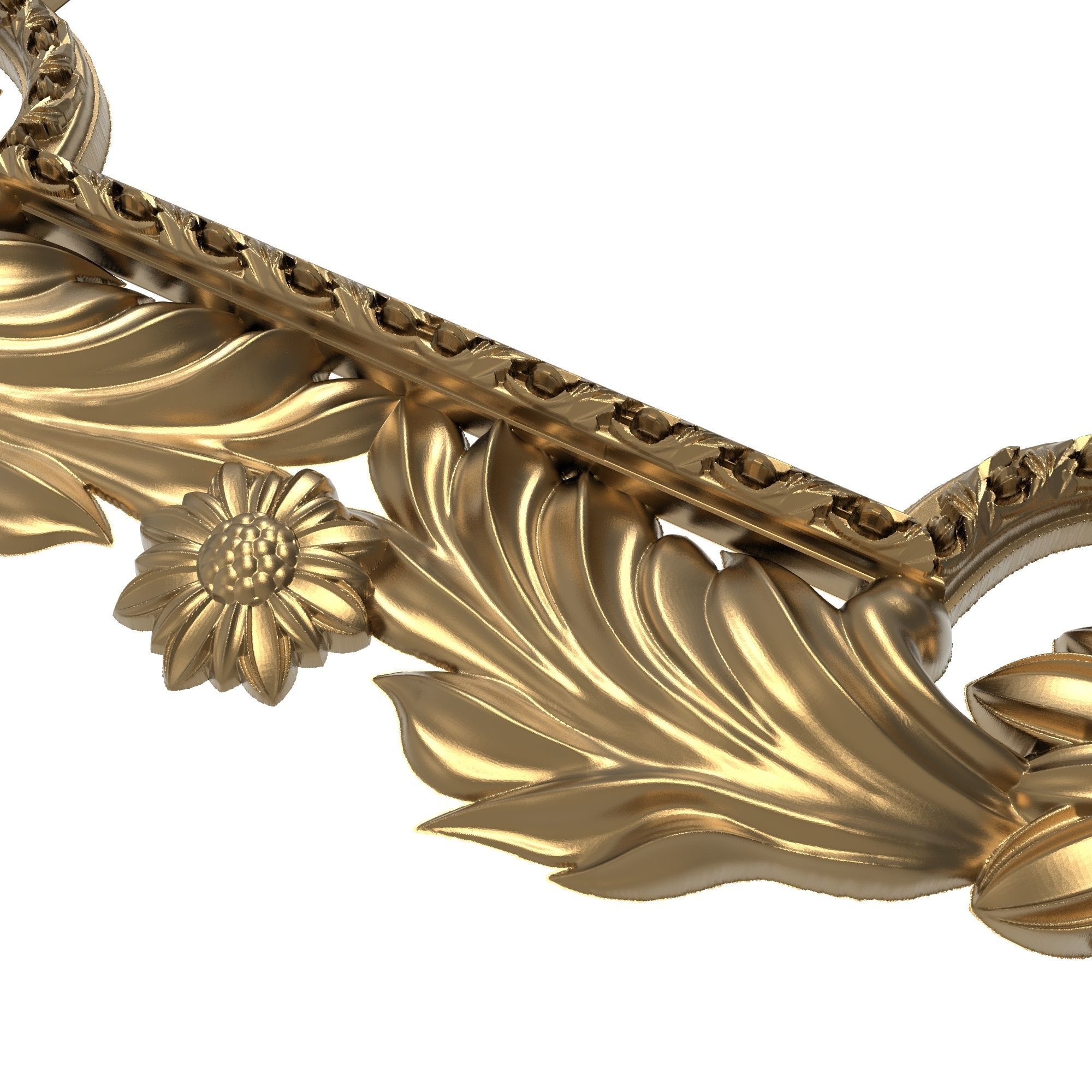 Carved Picture Frame 3D model_4