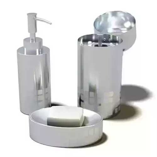 Designer s Silver Bathroom Accessories