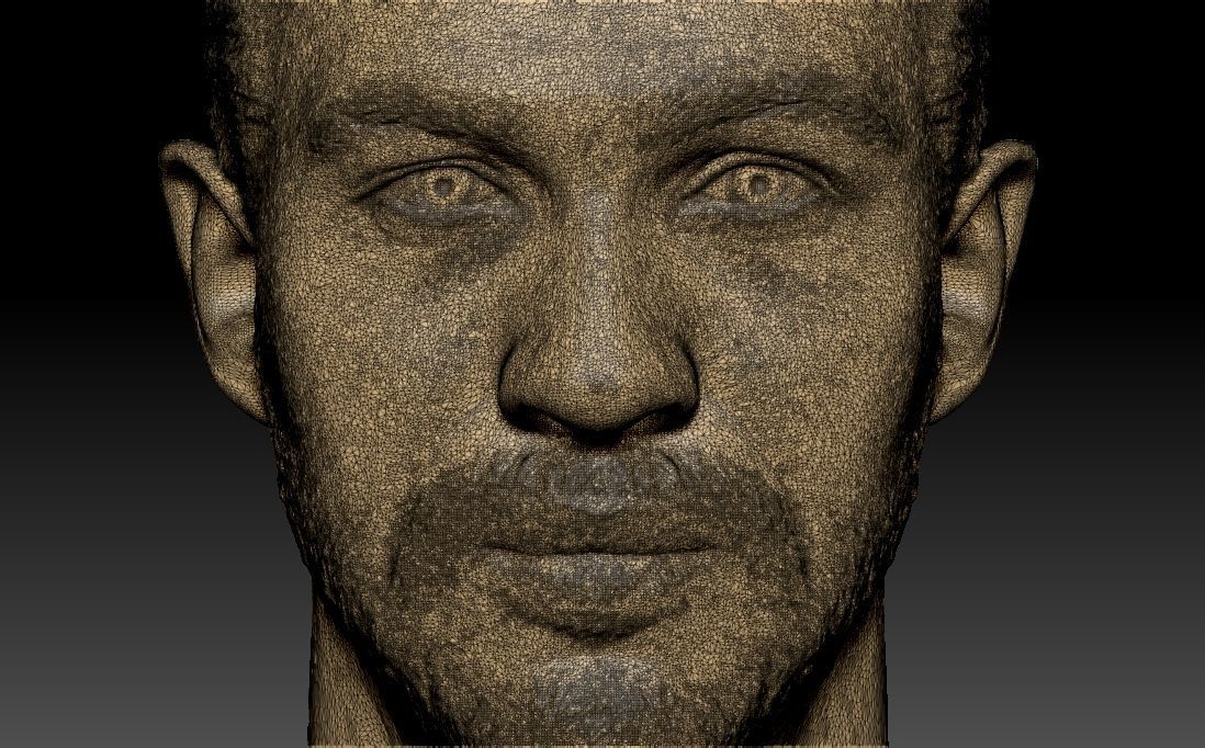 Tom Hardy bust 3D printing ready stl obj formats 3D print model_26