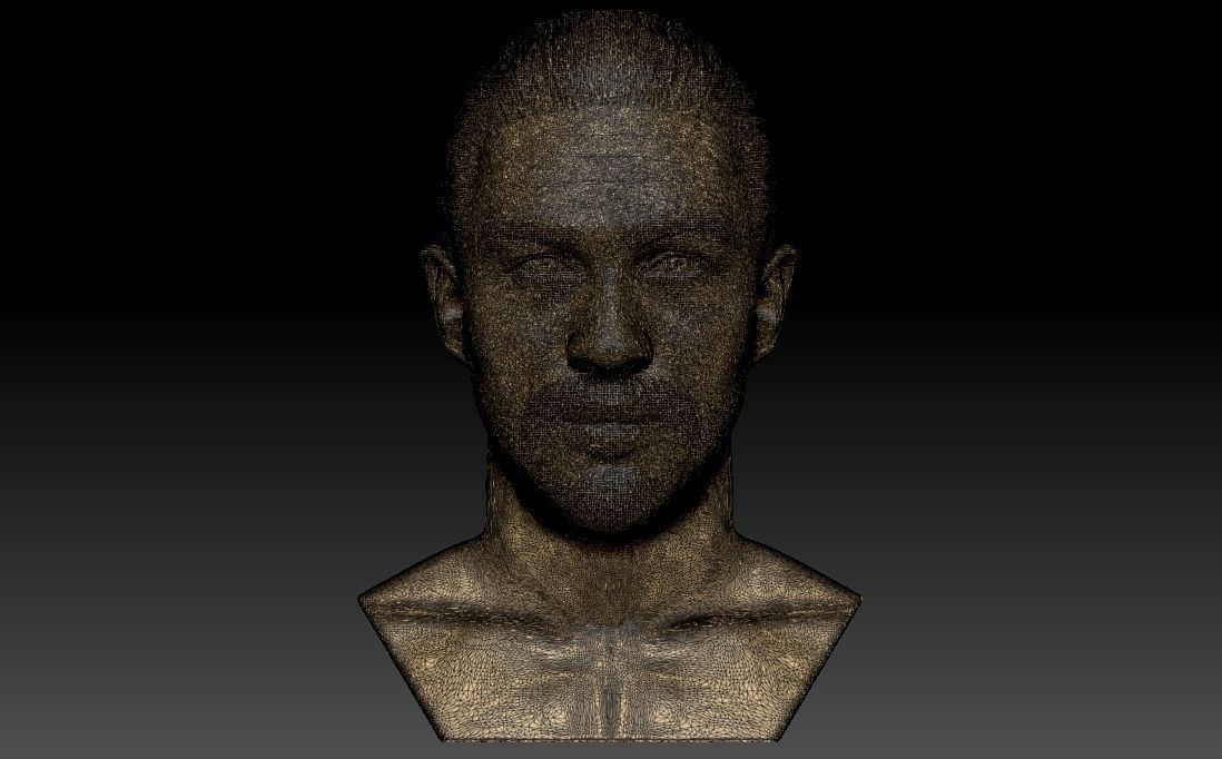 Tom Hardy bust 3D printing ready stl obj formats 3D print model_24