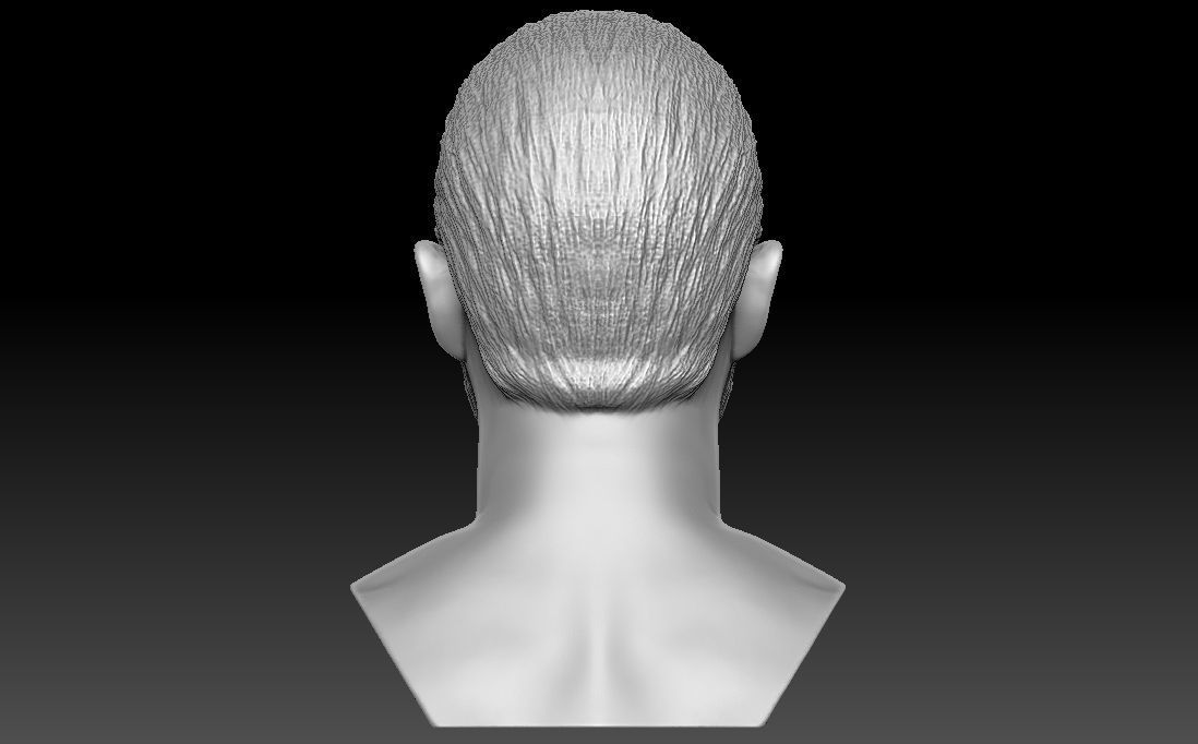 Tom Hardy bust 3D printing ready stl obj formats 3D print model_6