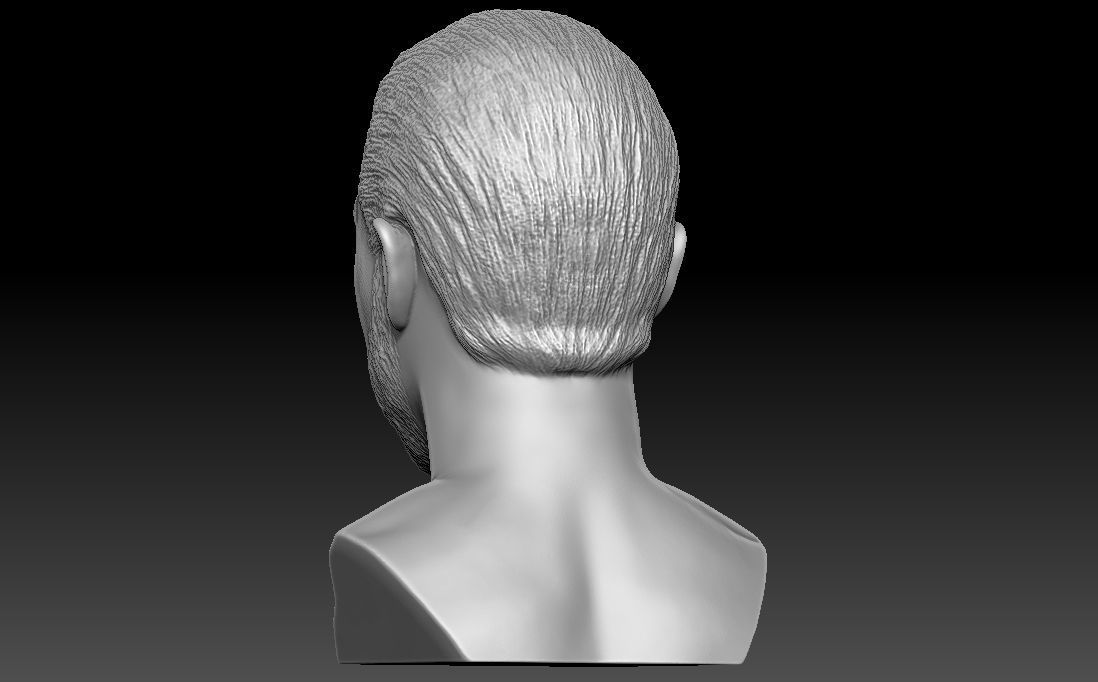 Tom Hardy bust 3D printing ready stl obj formats 3D print model_5