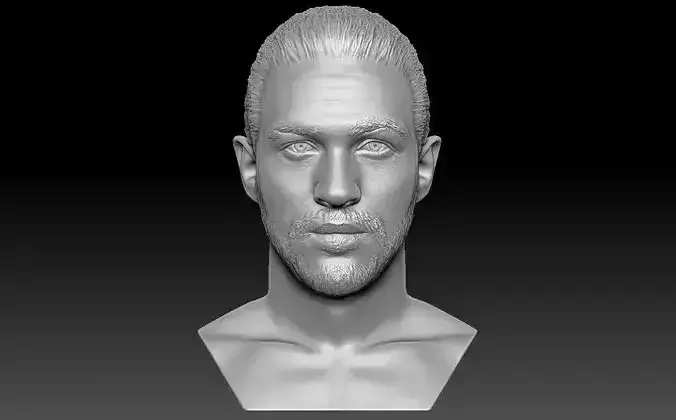 Tom Hardy bust 3D printing ready stl obj formats 3D print model