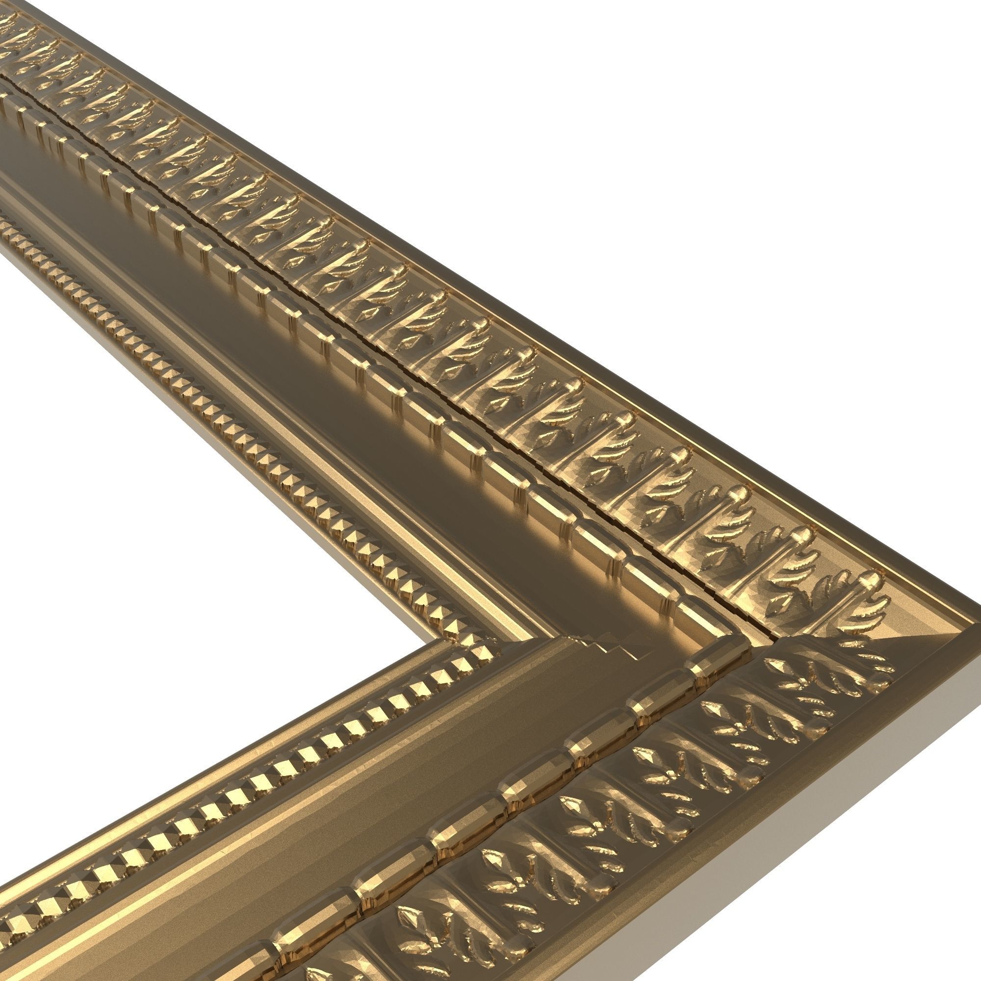 Carved Picture Frame 3D model_4