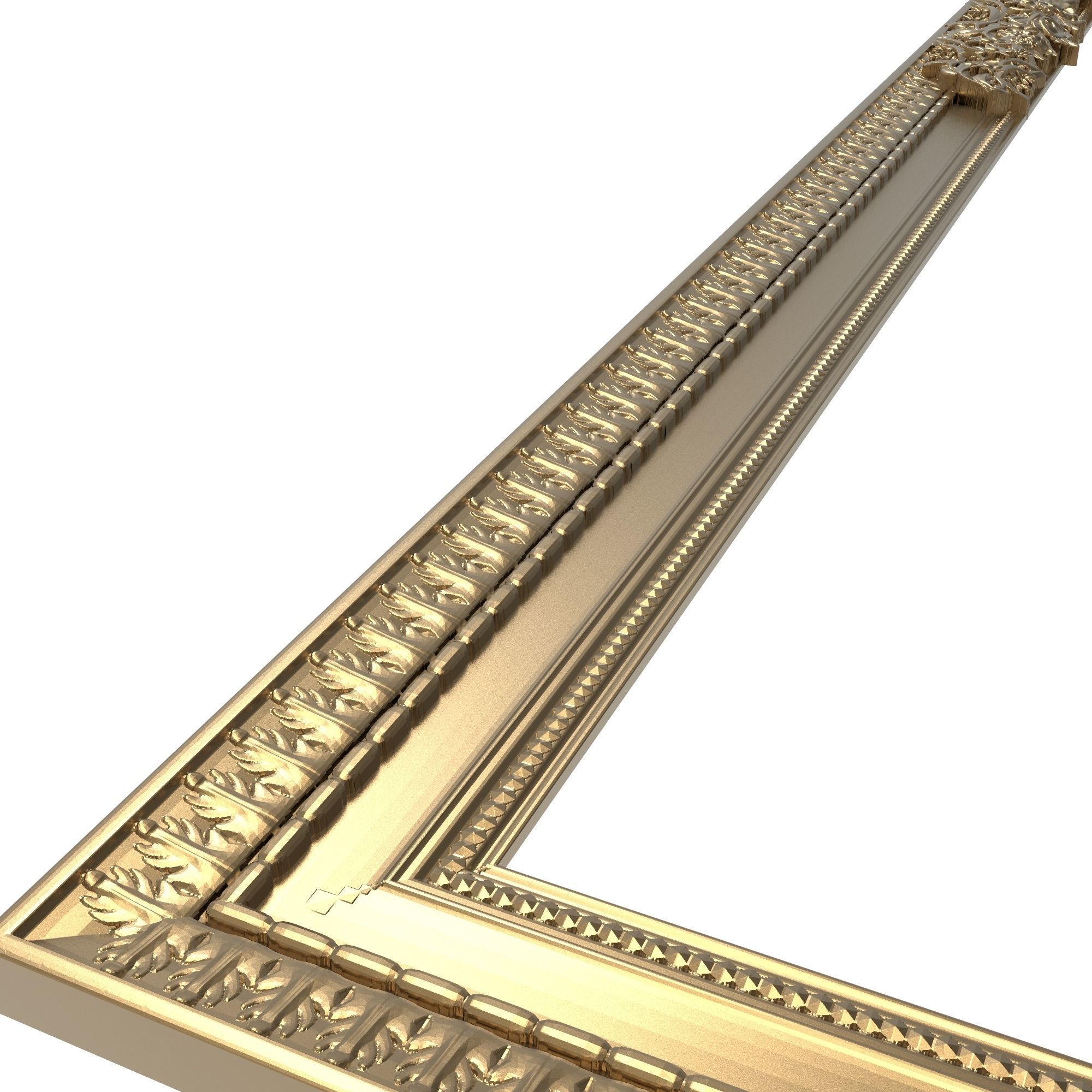 Carved Picture Frame 3D model_3