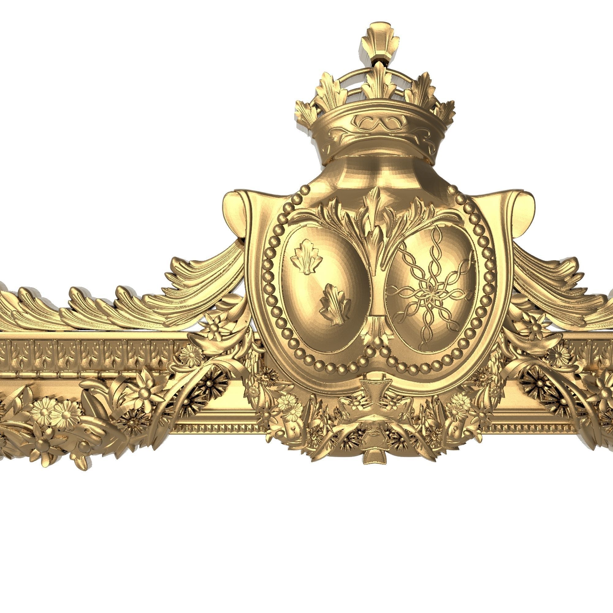 Carved Picture Frame 3D model_1