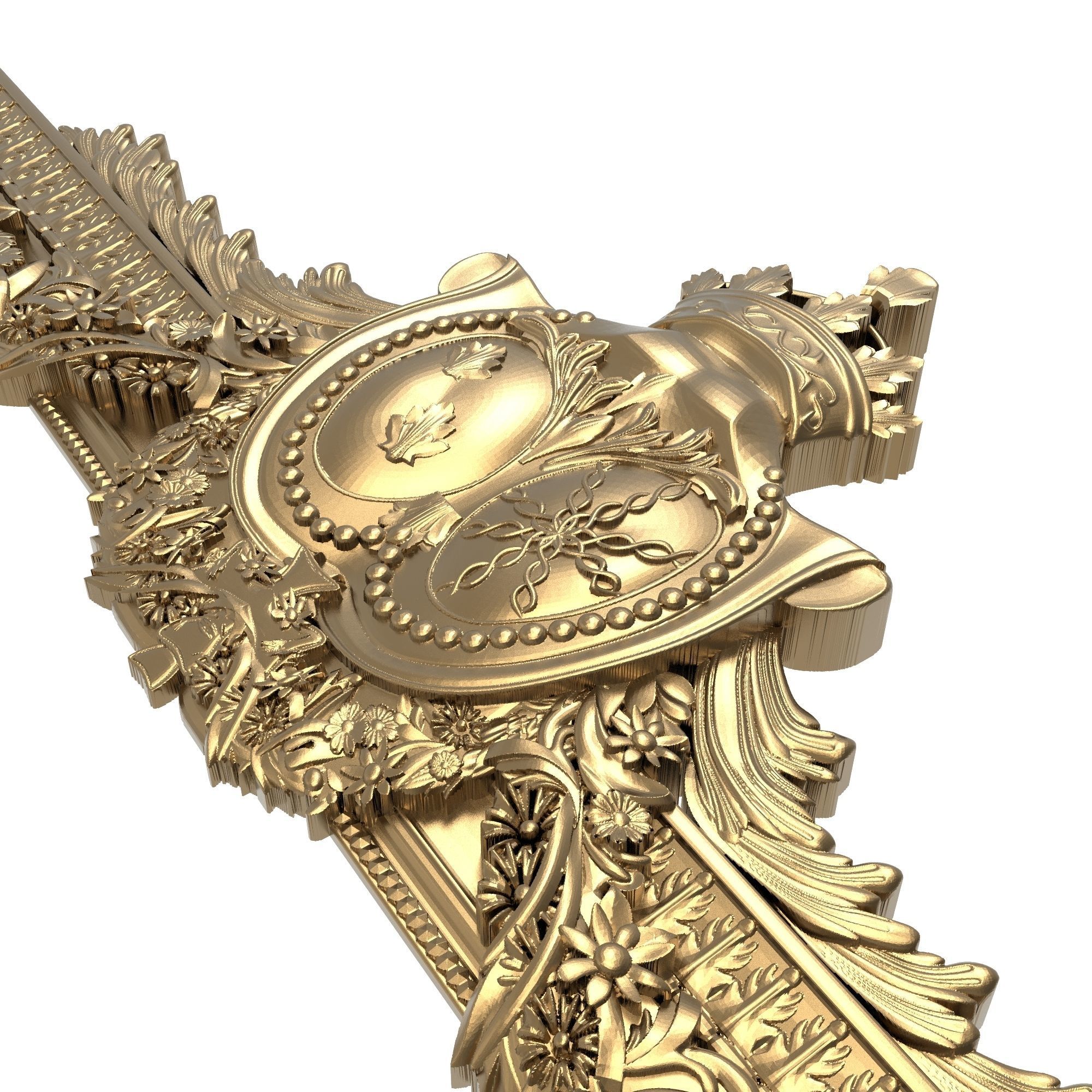 Carved Picture Frame 3D model_8