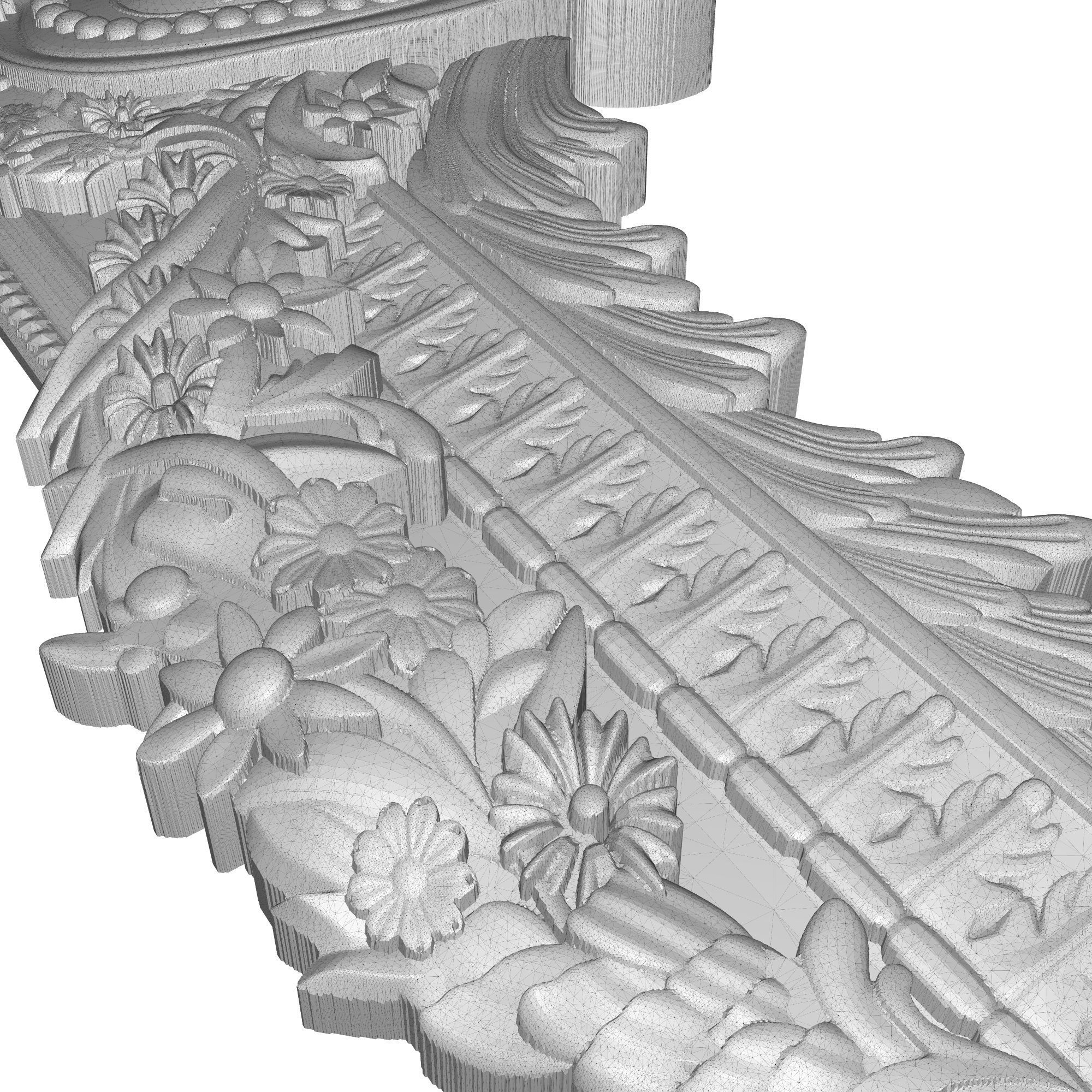 Carved Picture Frame 3D model_9