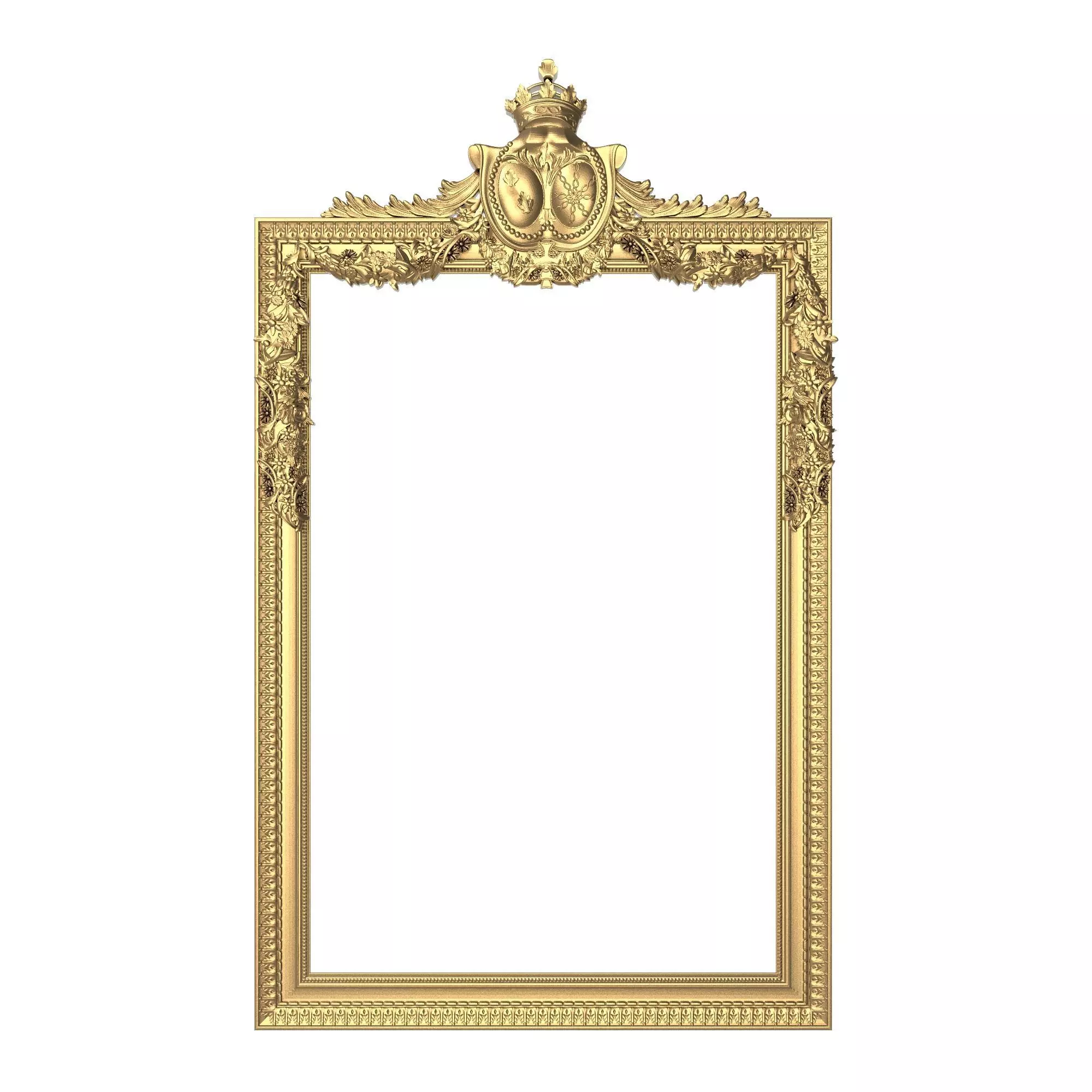 Carved Picture Frame 3D model_0