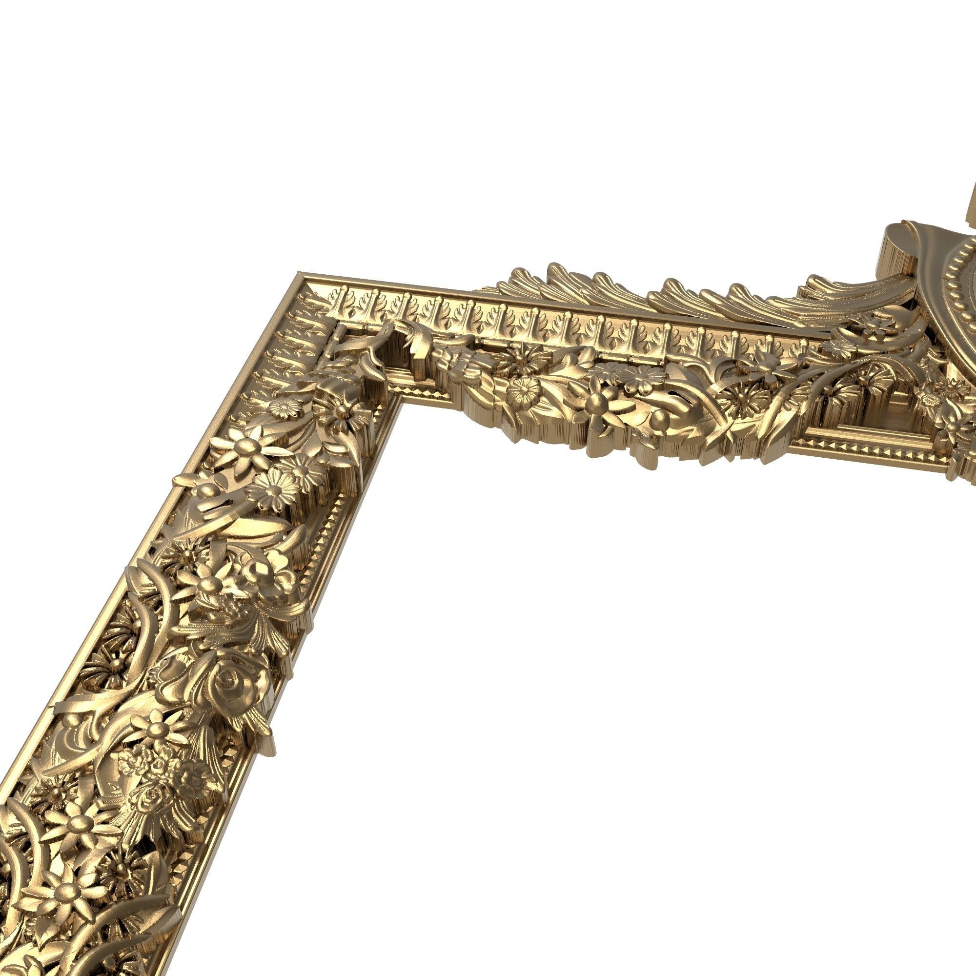 Carved Picture Frame 3D model_2