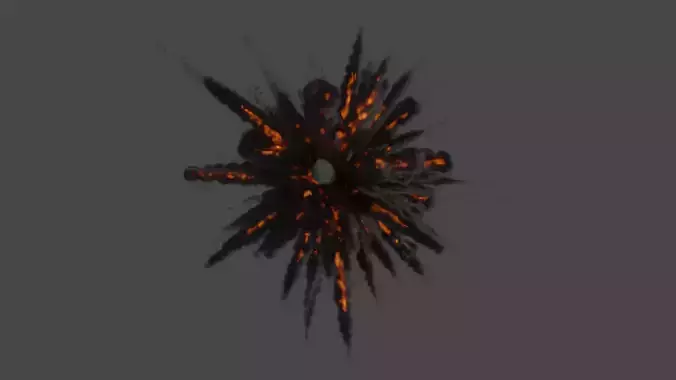 FLAK explosion Free 3D model