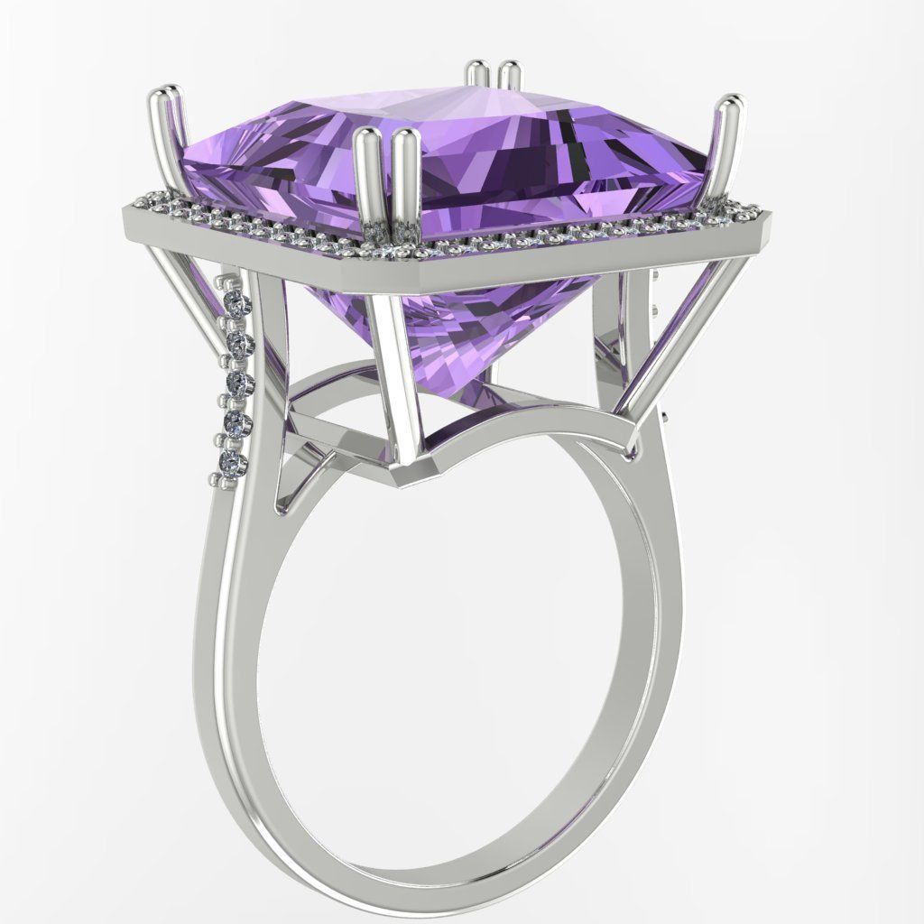 4 A ring amethyst and diamond 3D print model_8