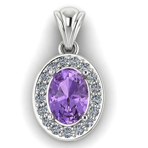2 A Pendant oval 3D print model