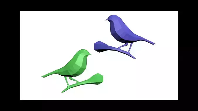 Geometric Bird  3D print model