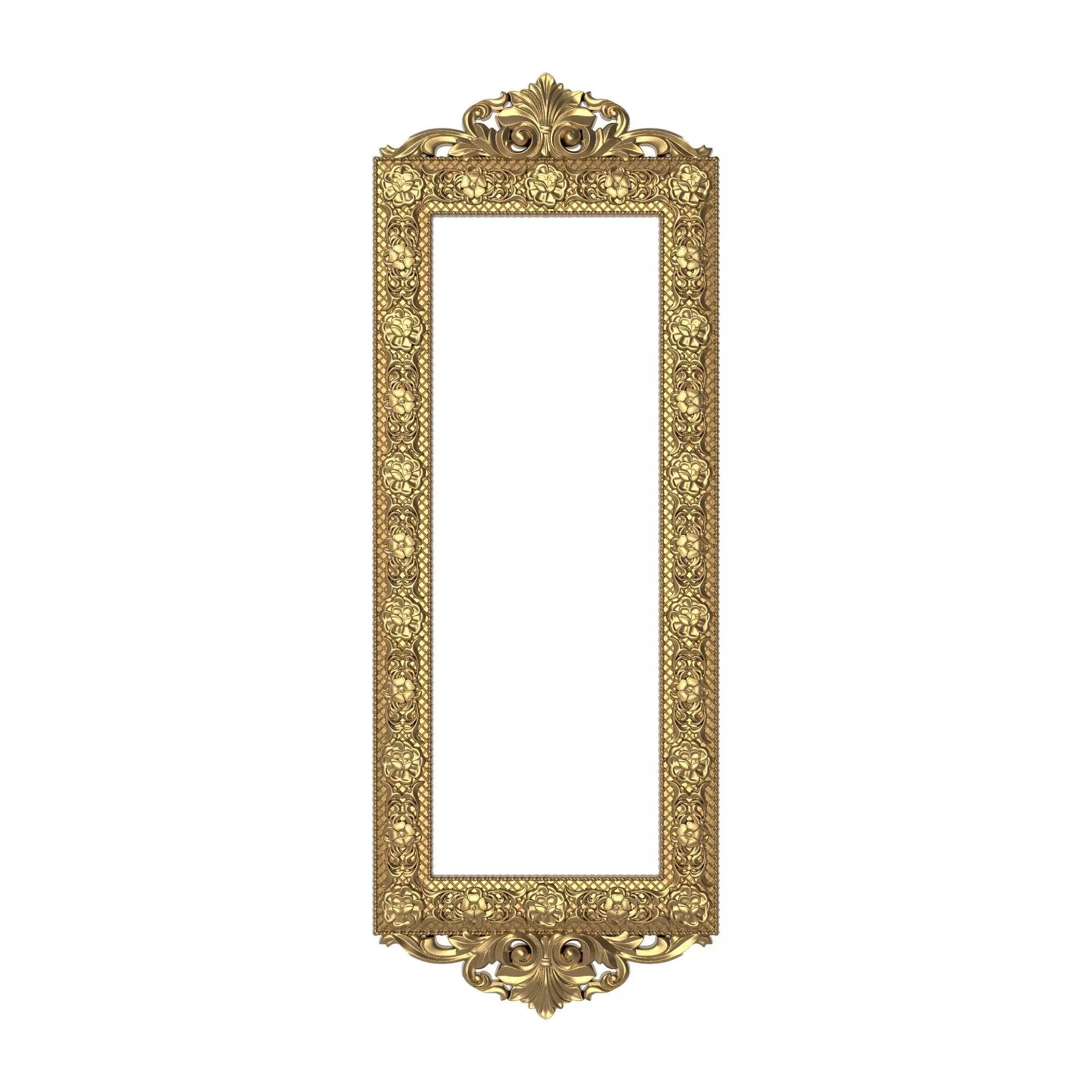 Carved Picture Frame 3D model_0