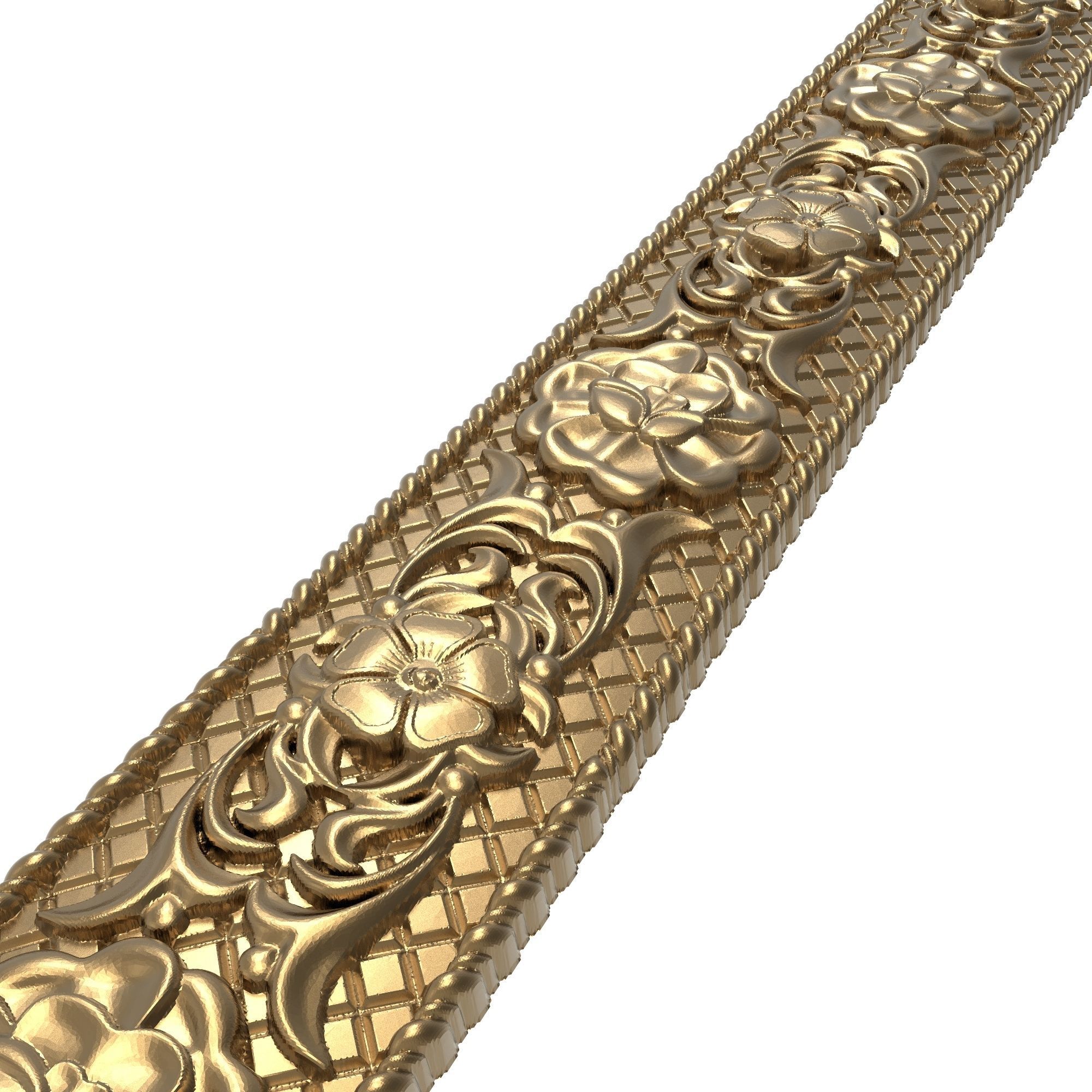 Carved Picture Frame 3D model_4