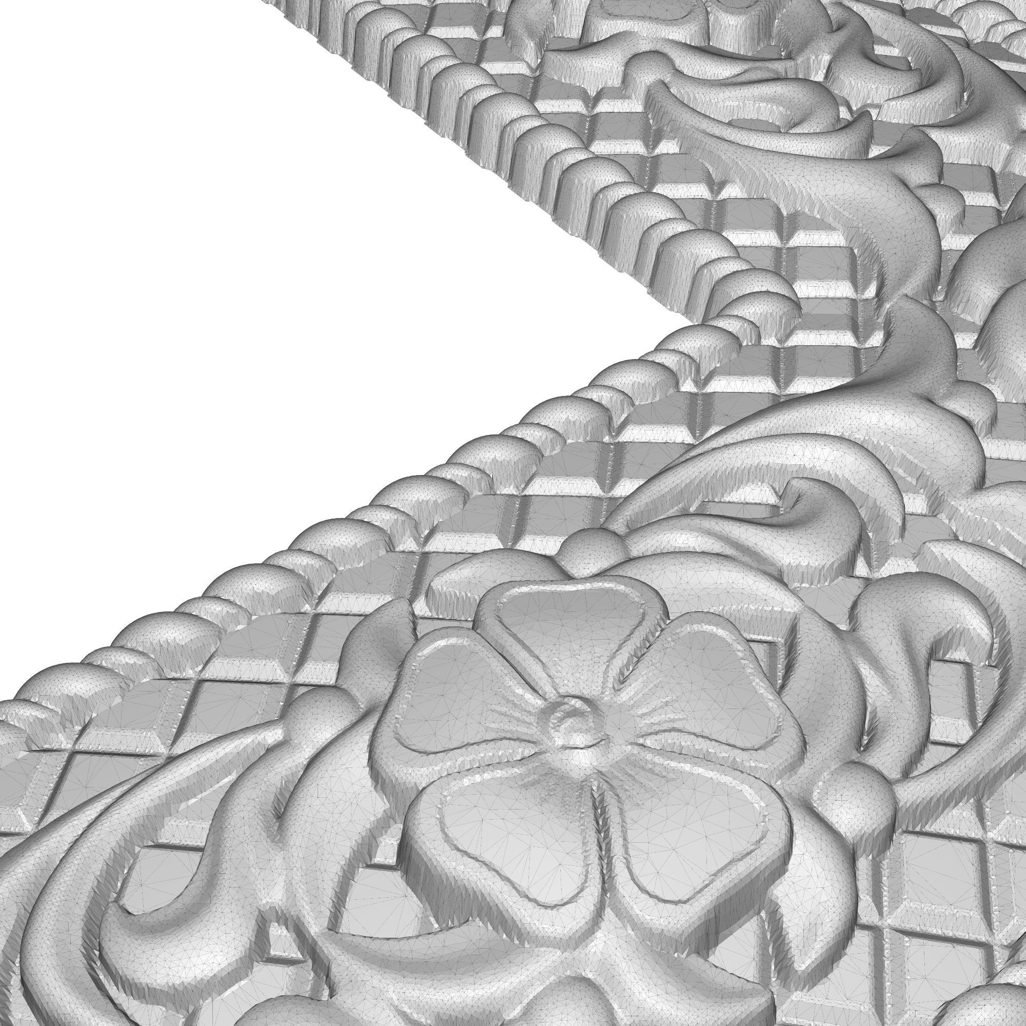 Carved Picture Frame 3D model_6