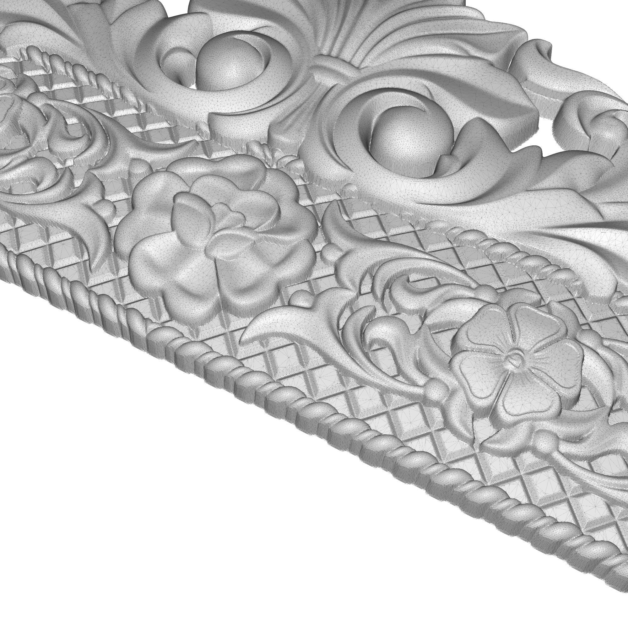 Carved Picture Frame 3D model_5