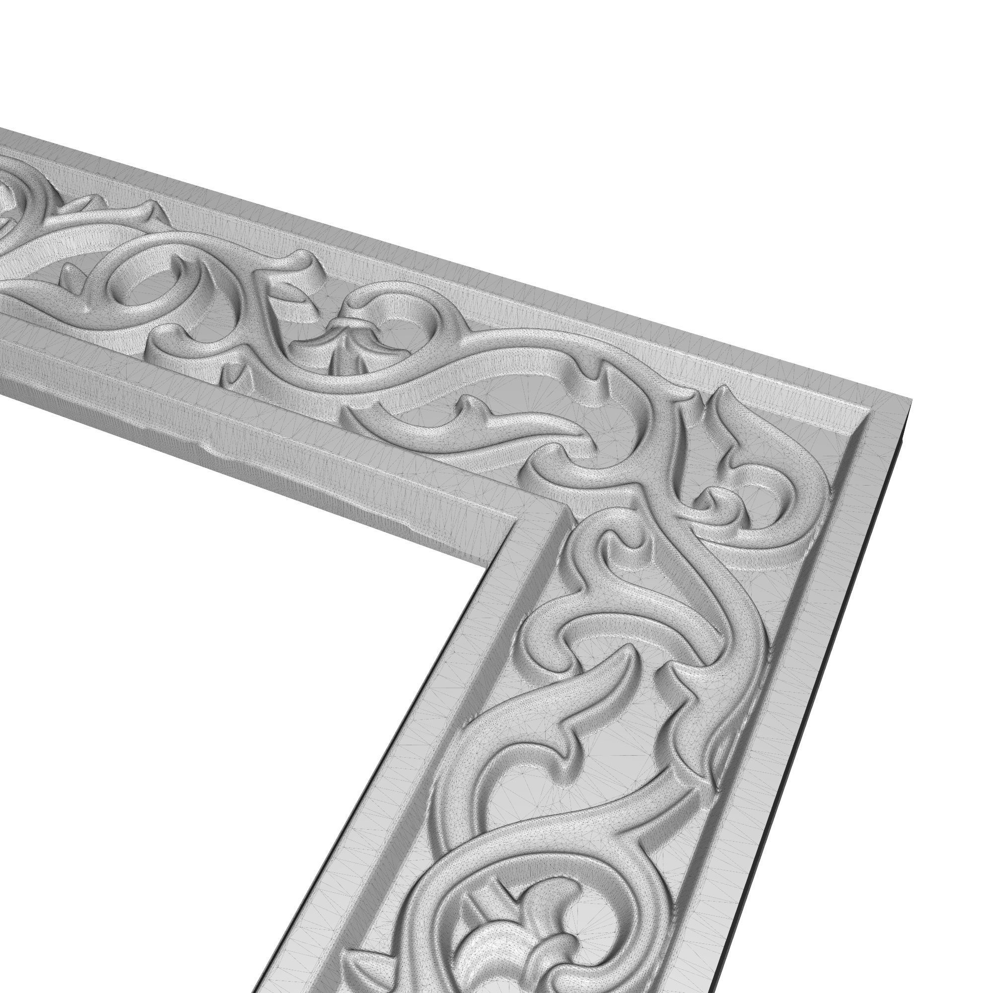 Carved Picture Frame 3D model_6