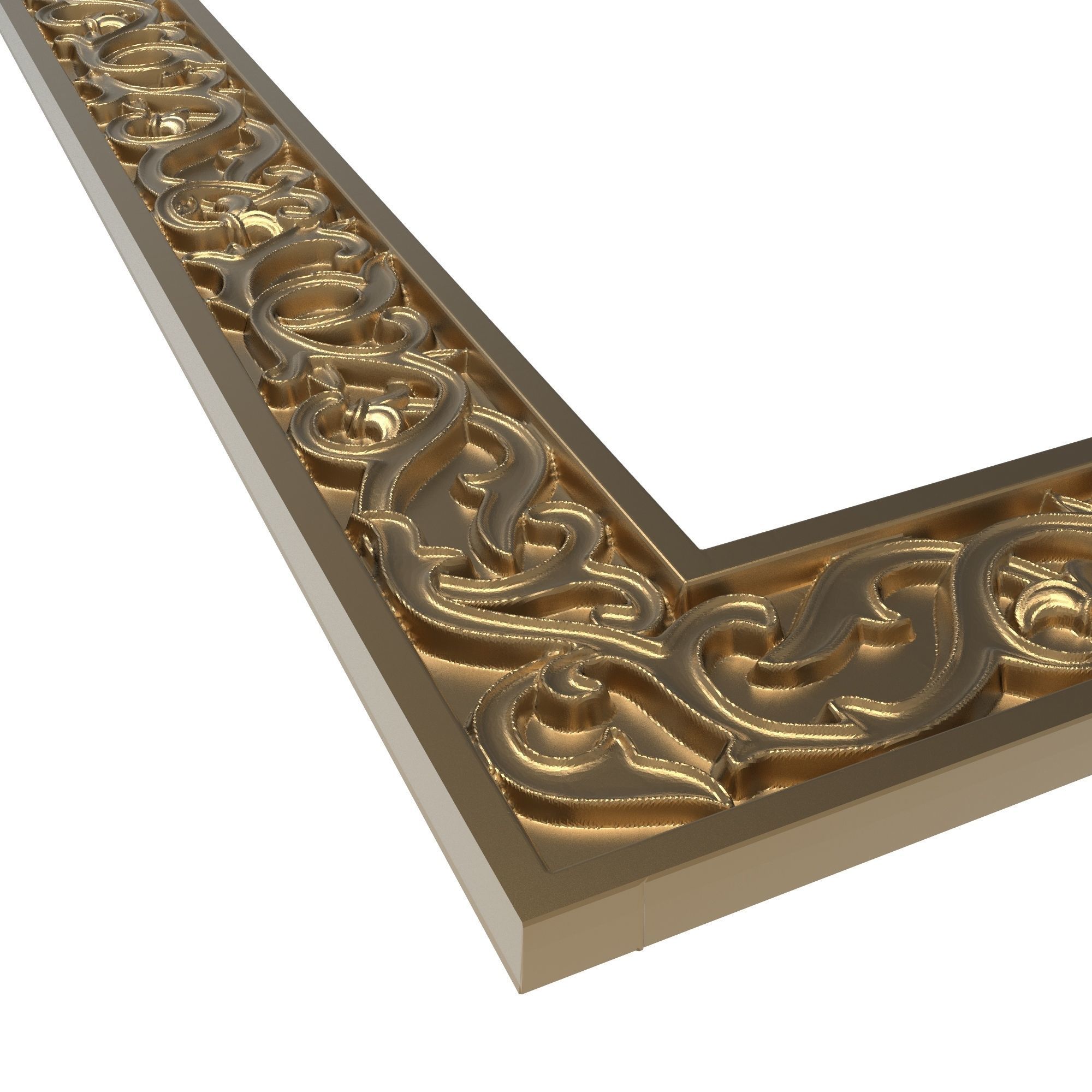 Carved Picture Frame 3D model_2