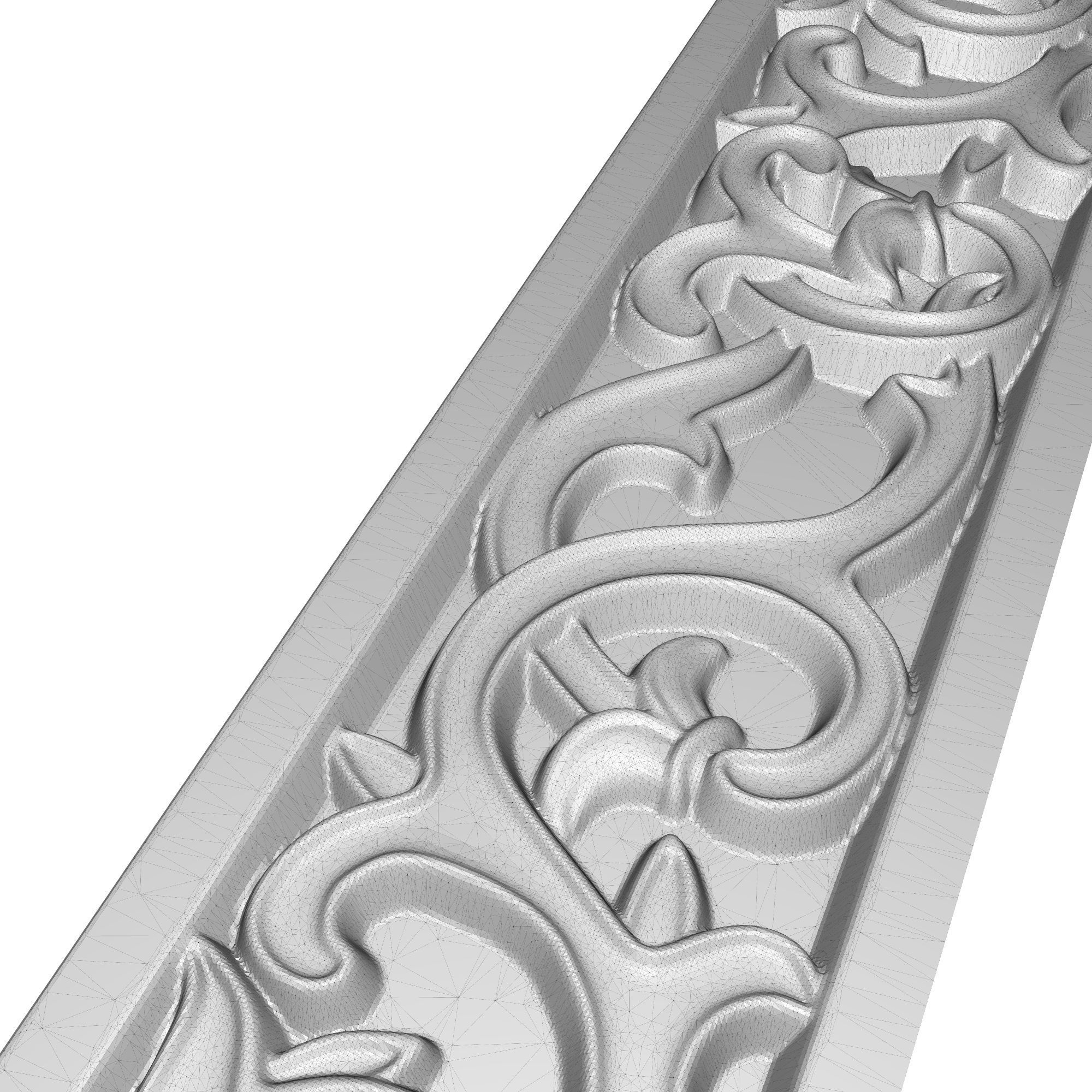 Carved Picture Frame 3D model_7