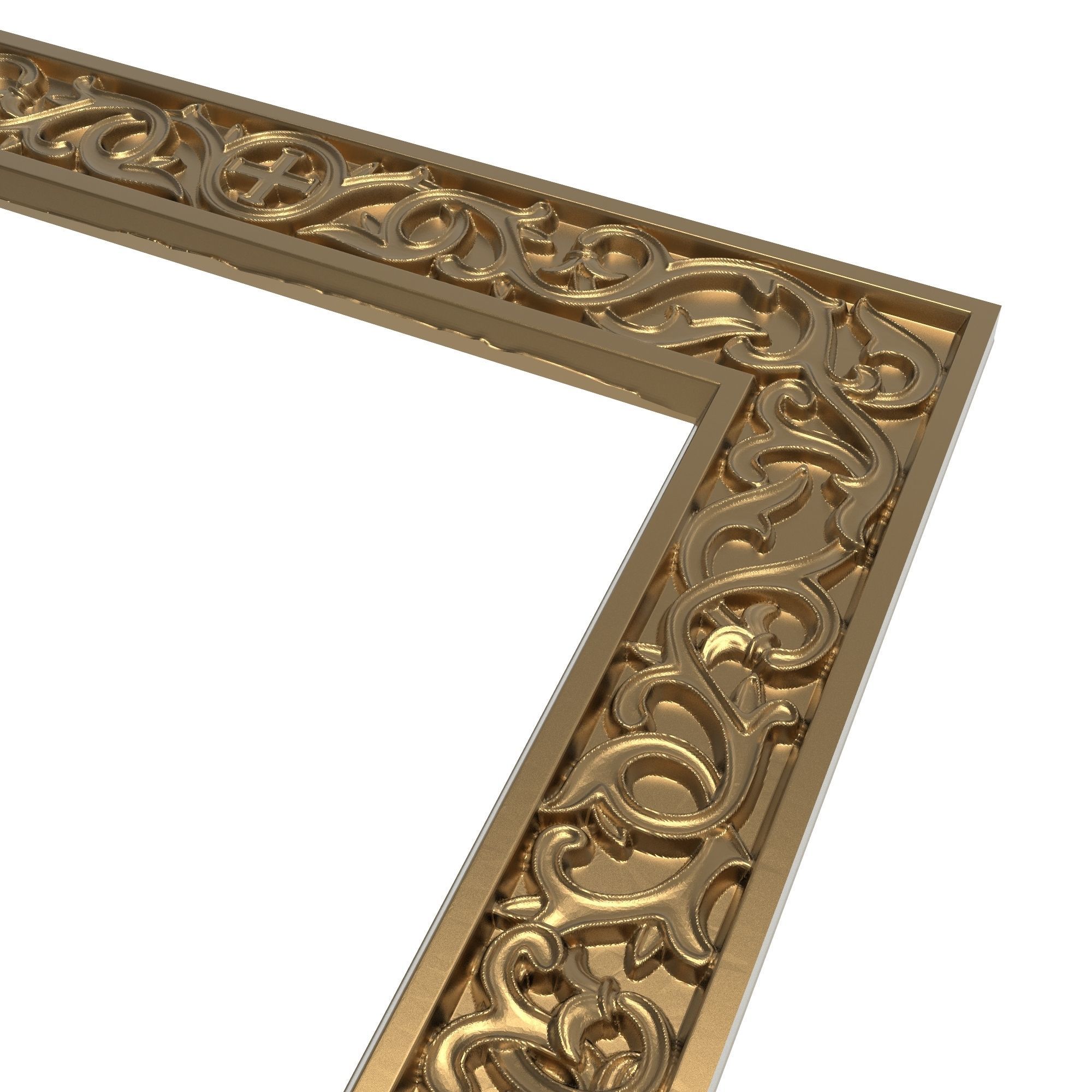 Carved Picture Frame 3D model_5