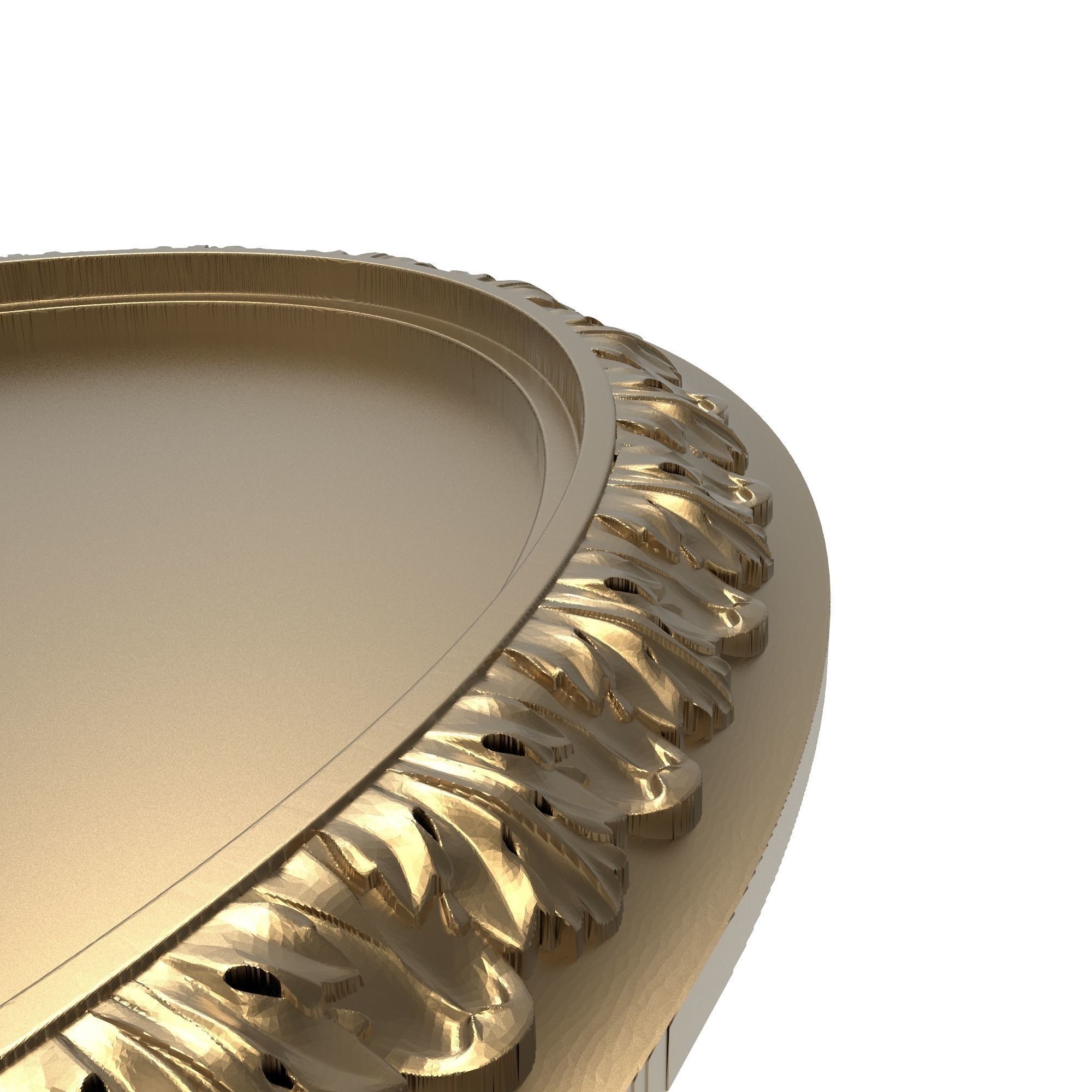 Carved Picture Frame 3D model_3