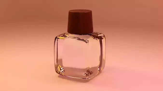 SMALL GLASS BOTTLE