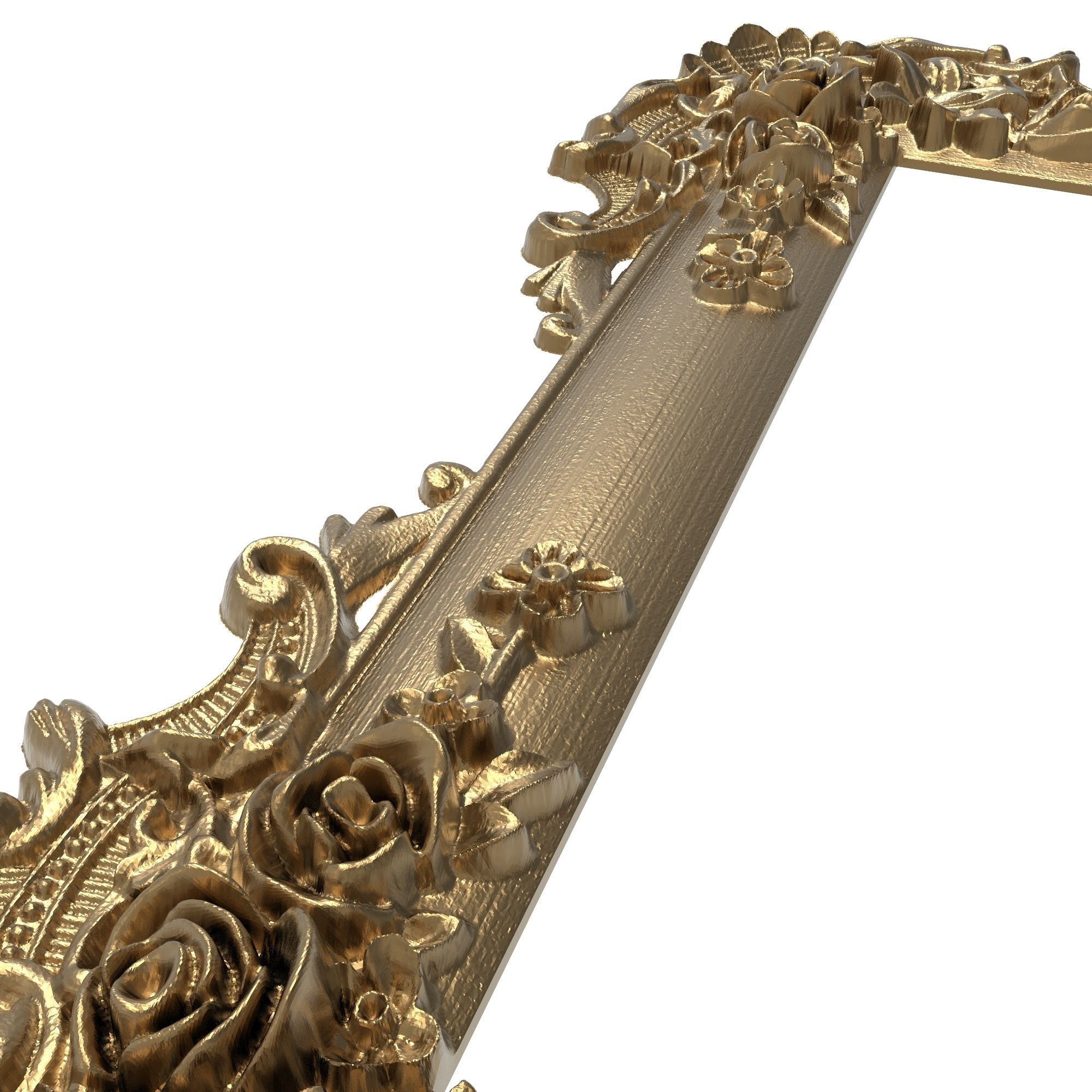 Carved Picture Frame 3D model_5