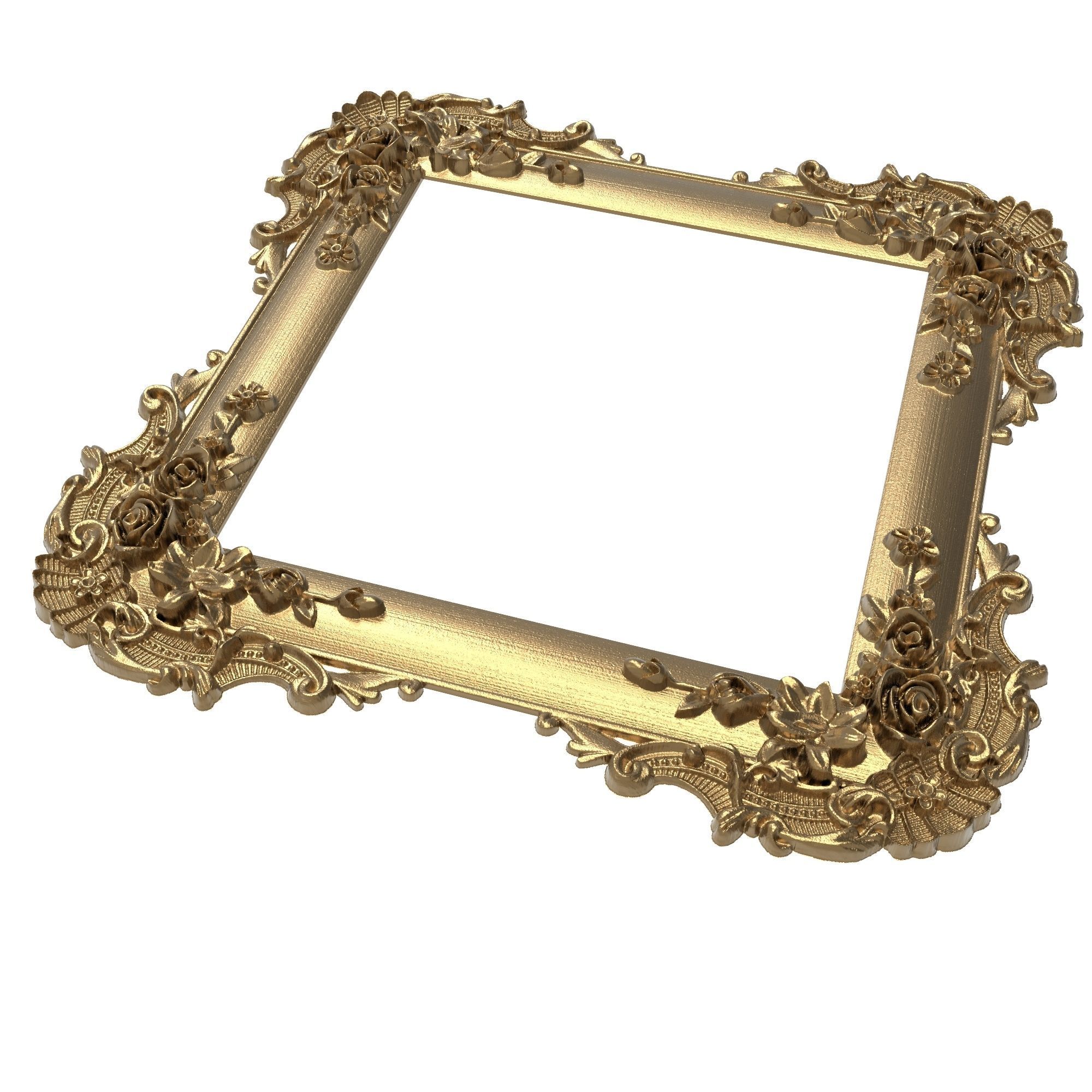 Carved Picture Frame 3D model_4