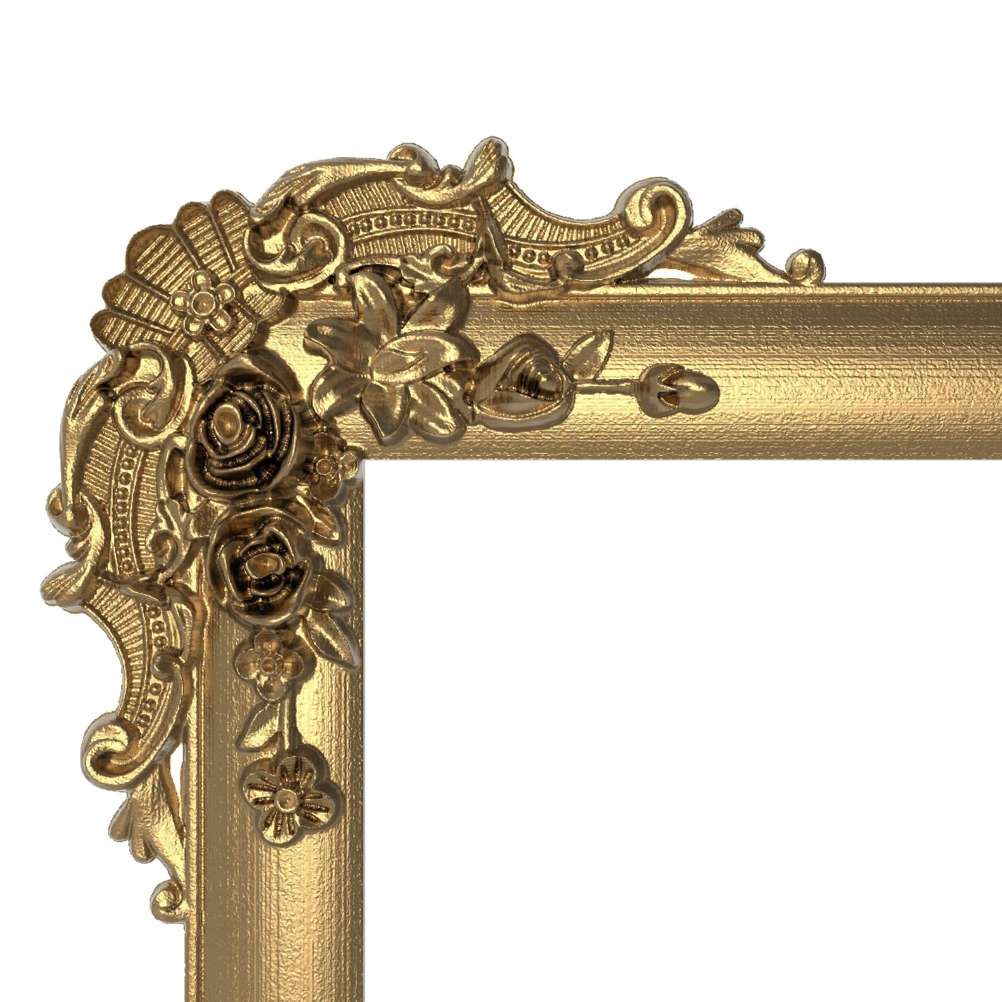 Carved Picture Frame 3D model_1