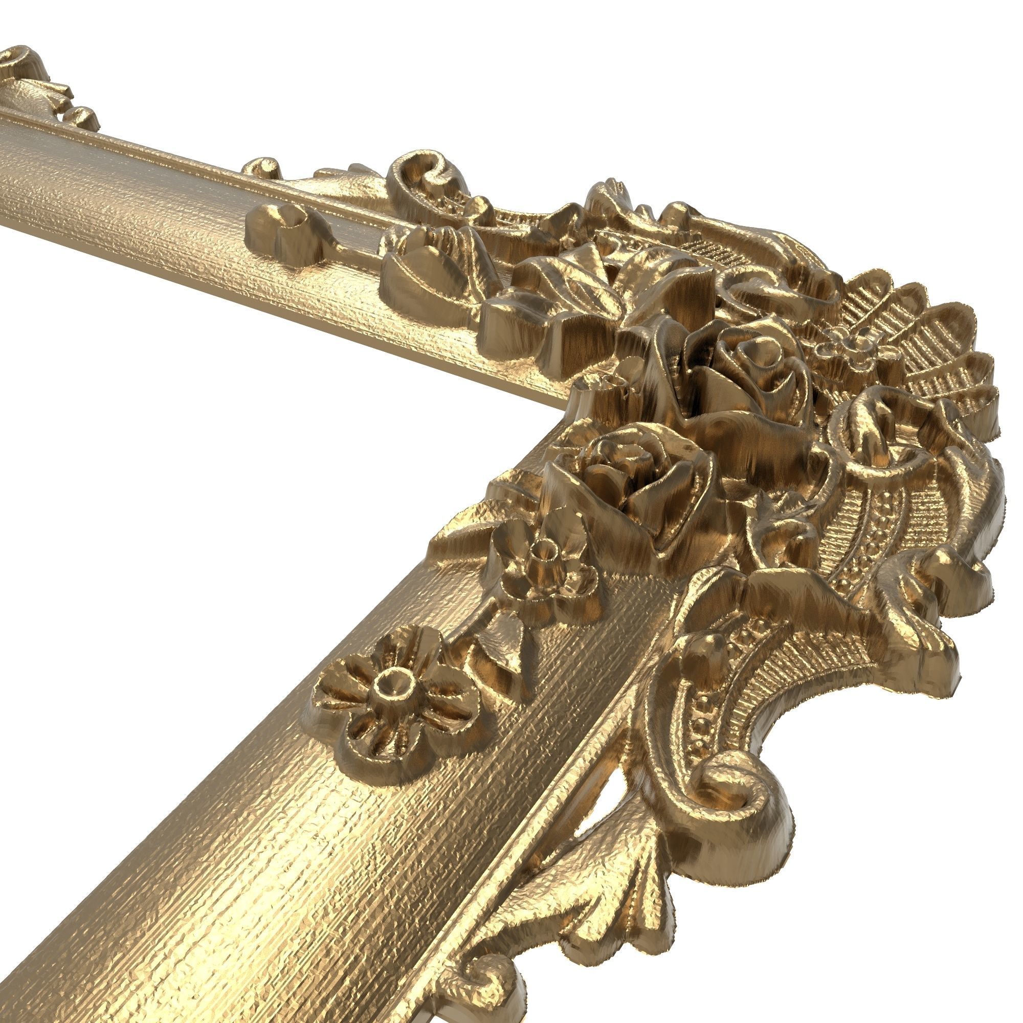 Carved Picture Frame 3D model_2