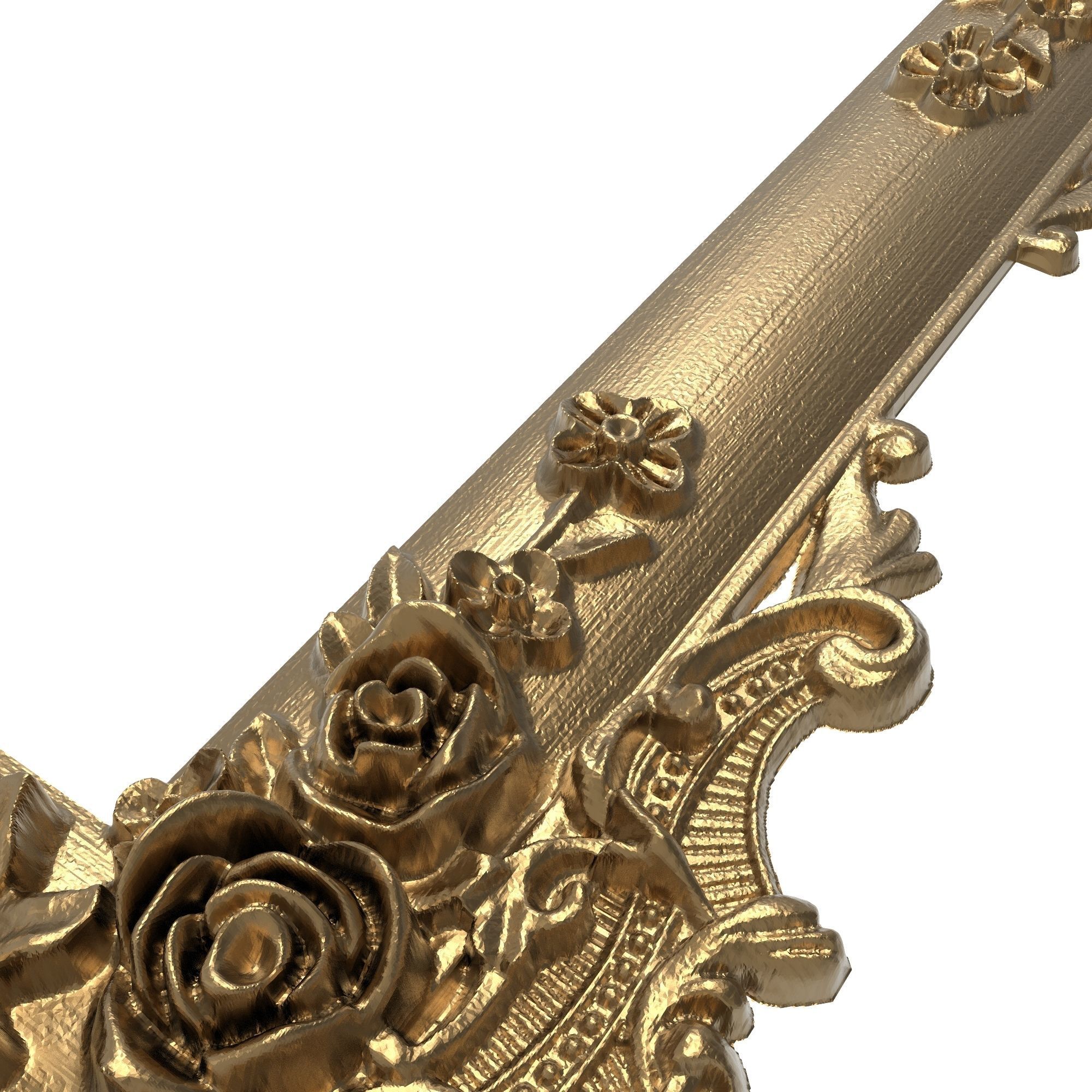 Carved Picture Frame 3D model_3