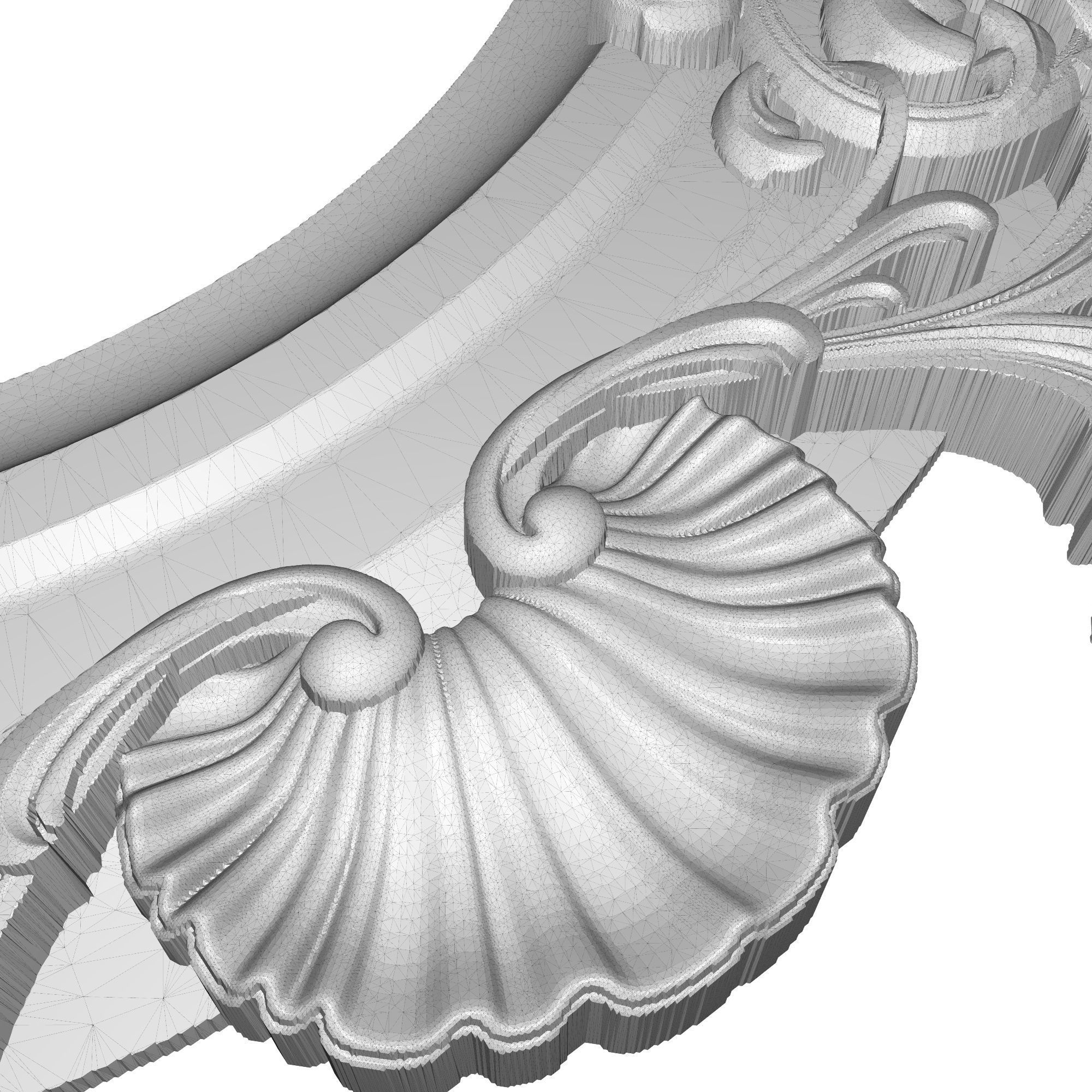 Carved Picture Frame 3D model_8