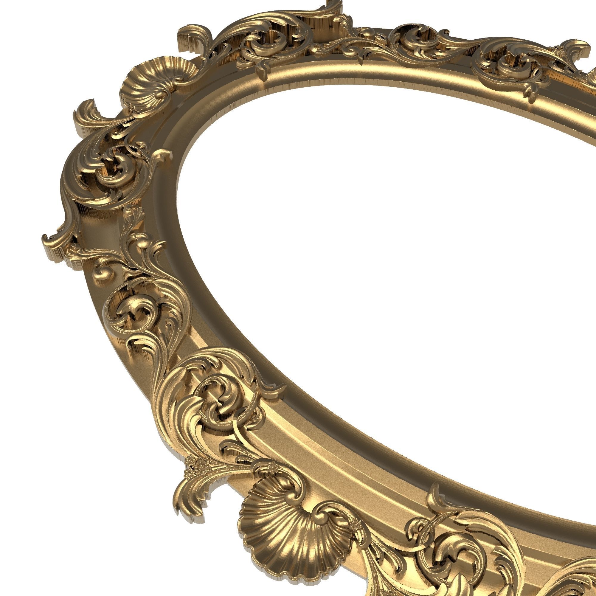 Carved Picture Frame 3D model_5