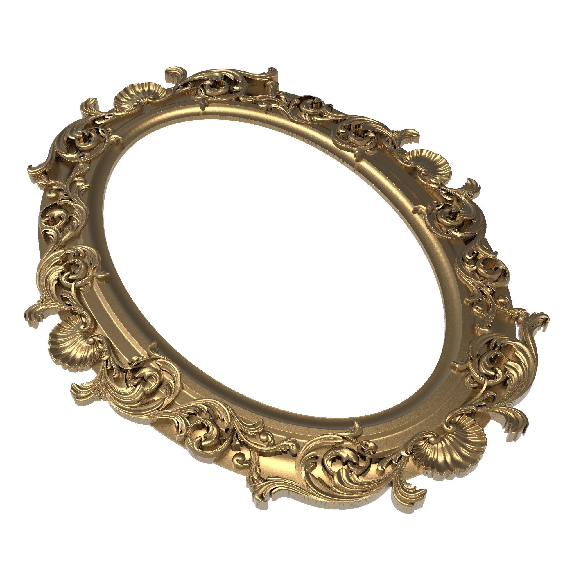 Carved Picture Frame 3D model_6