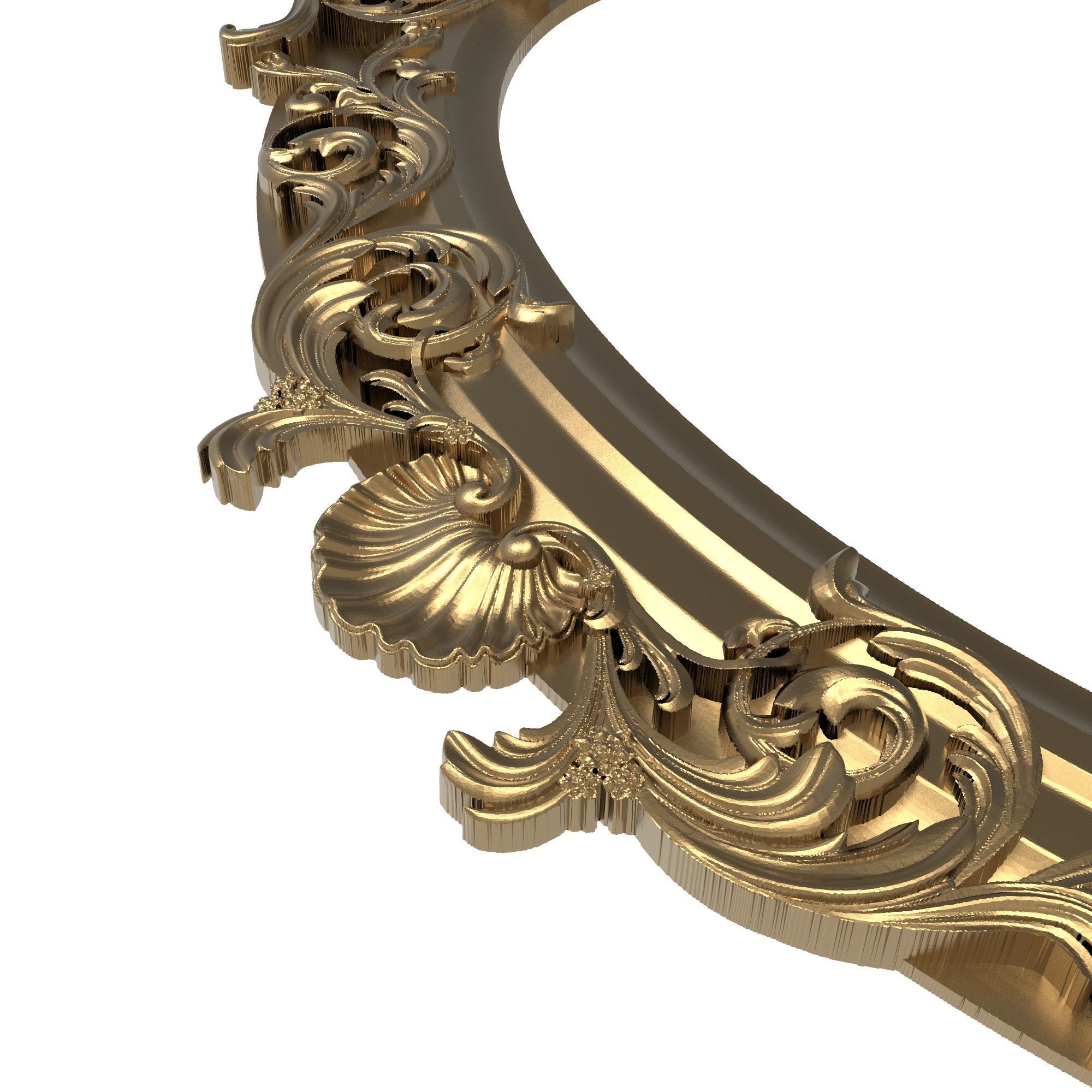 Carved Picture Frame 3D model_2