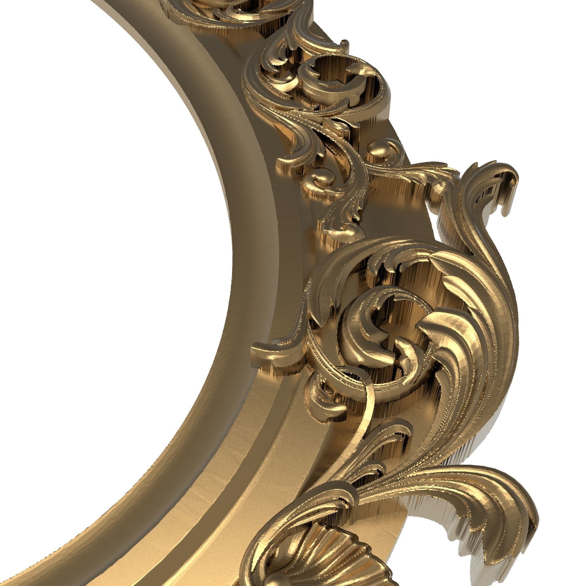 Carved Picture Frame 3D model_3