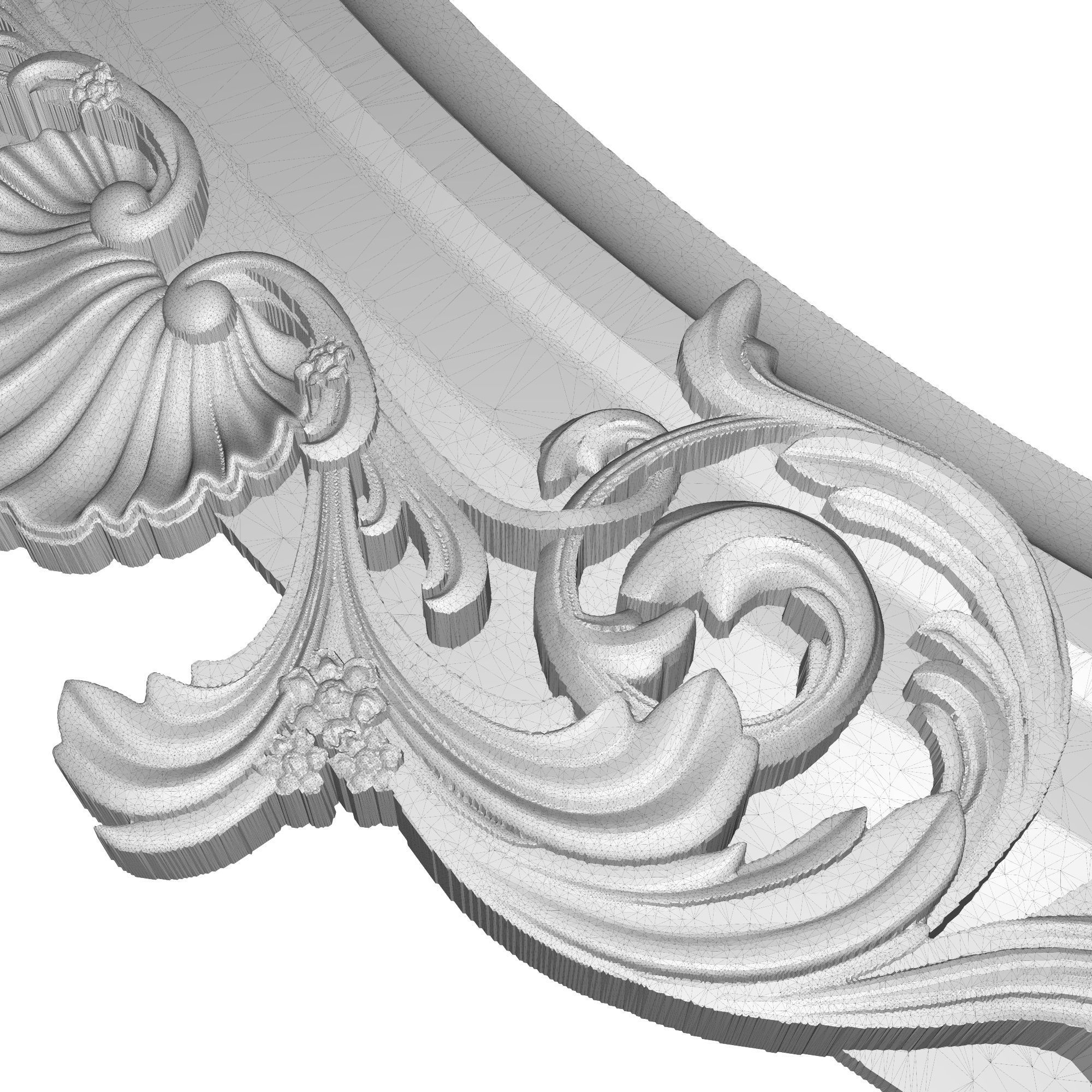 Carved Picture Frame 3D model_7