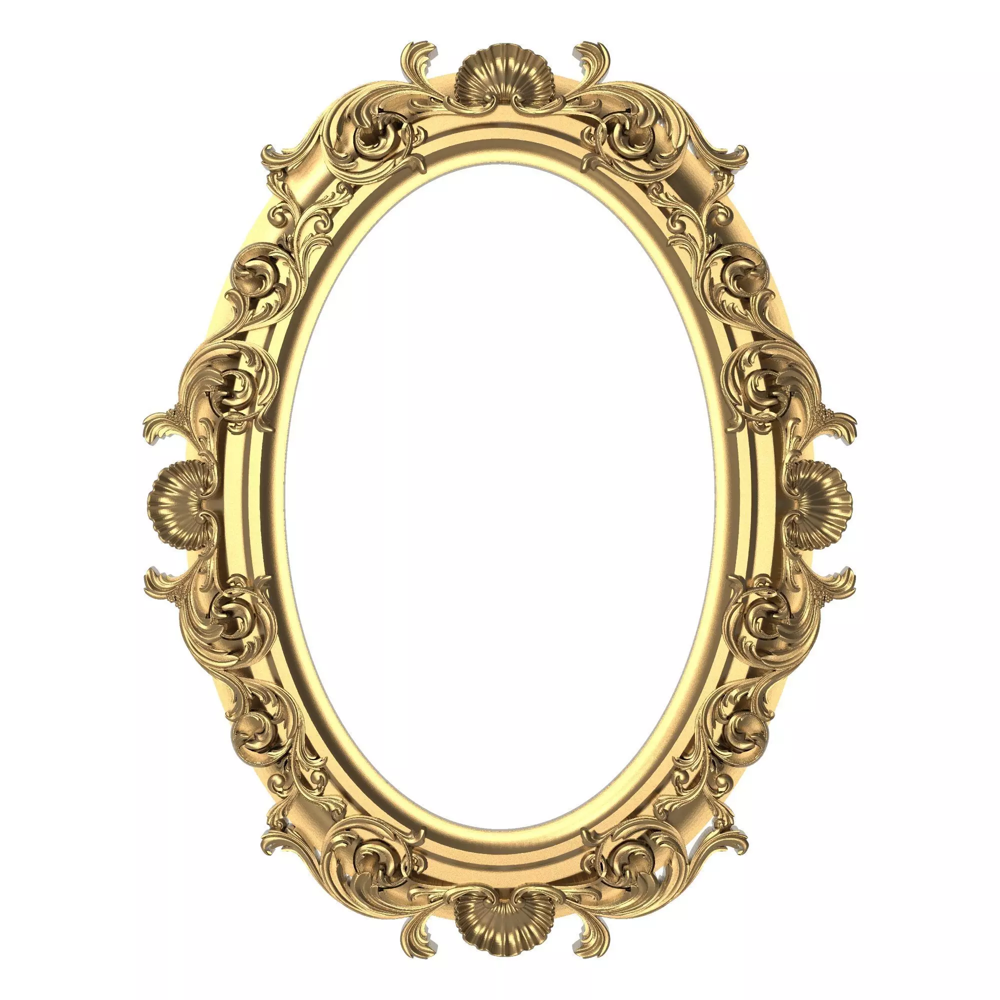 Carved Picture Frame 3D model_0