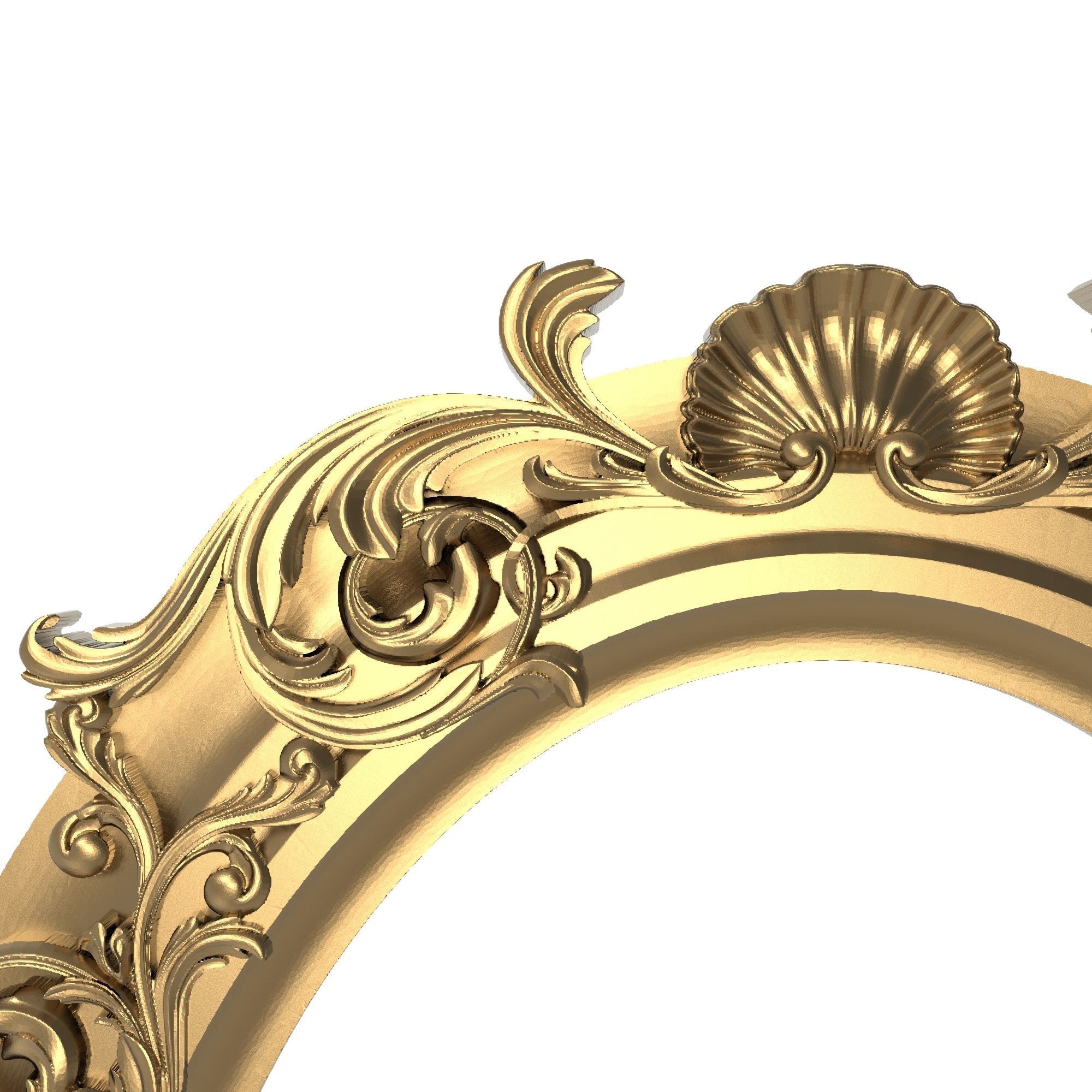 Carved Picture Frame 3D model_1