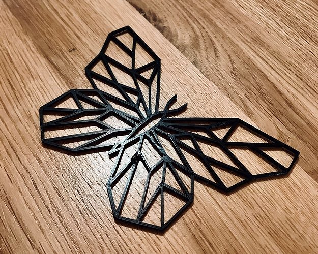 Geometric Butterfly 3D print model