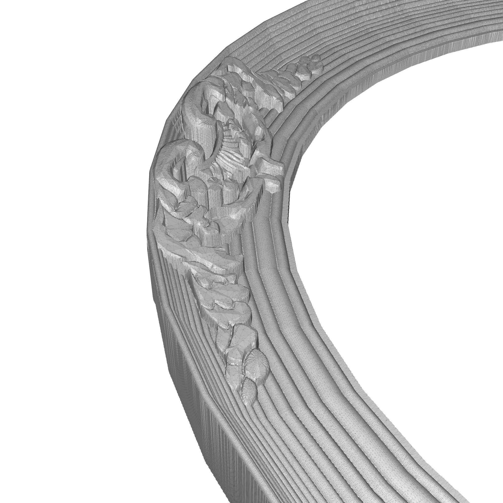 Carved Picture Frame 3D model_7