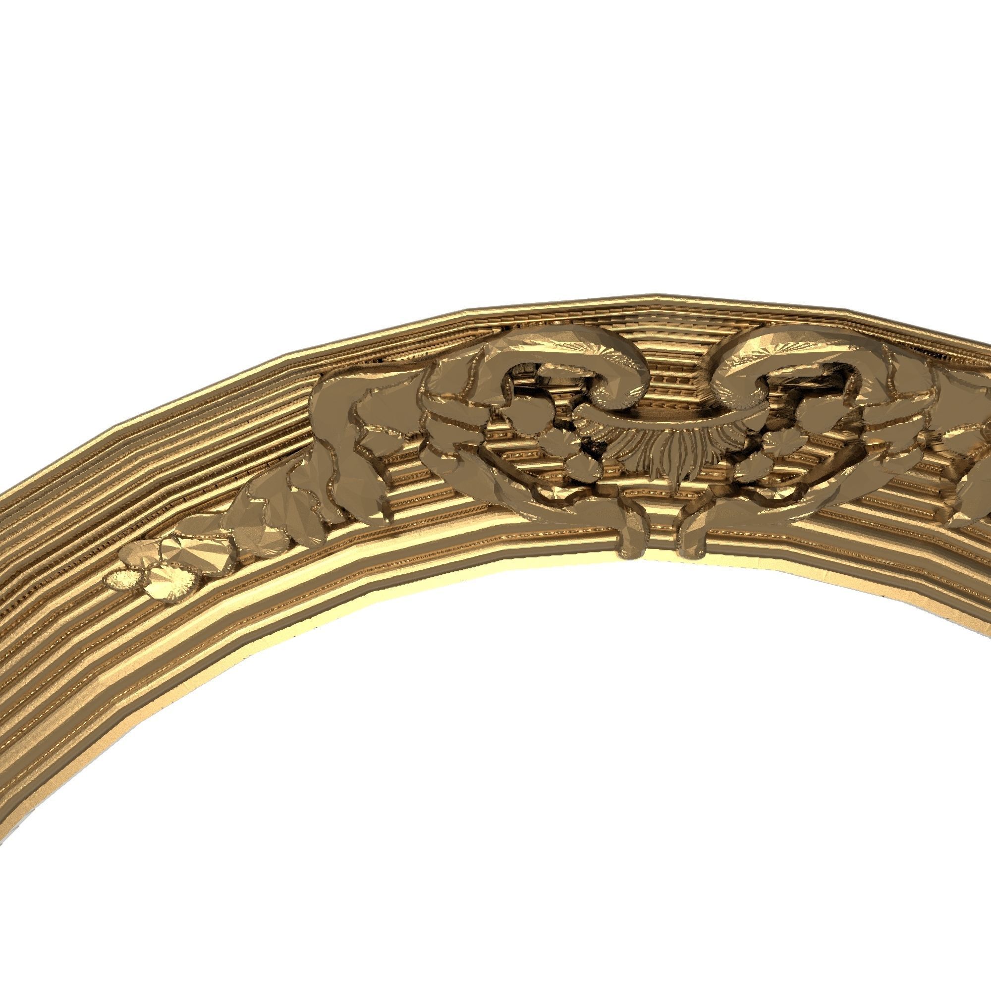 Carved Picture Frame 3D model_1