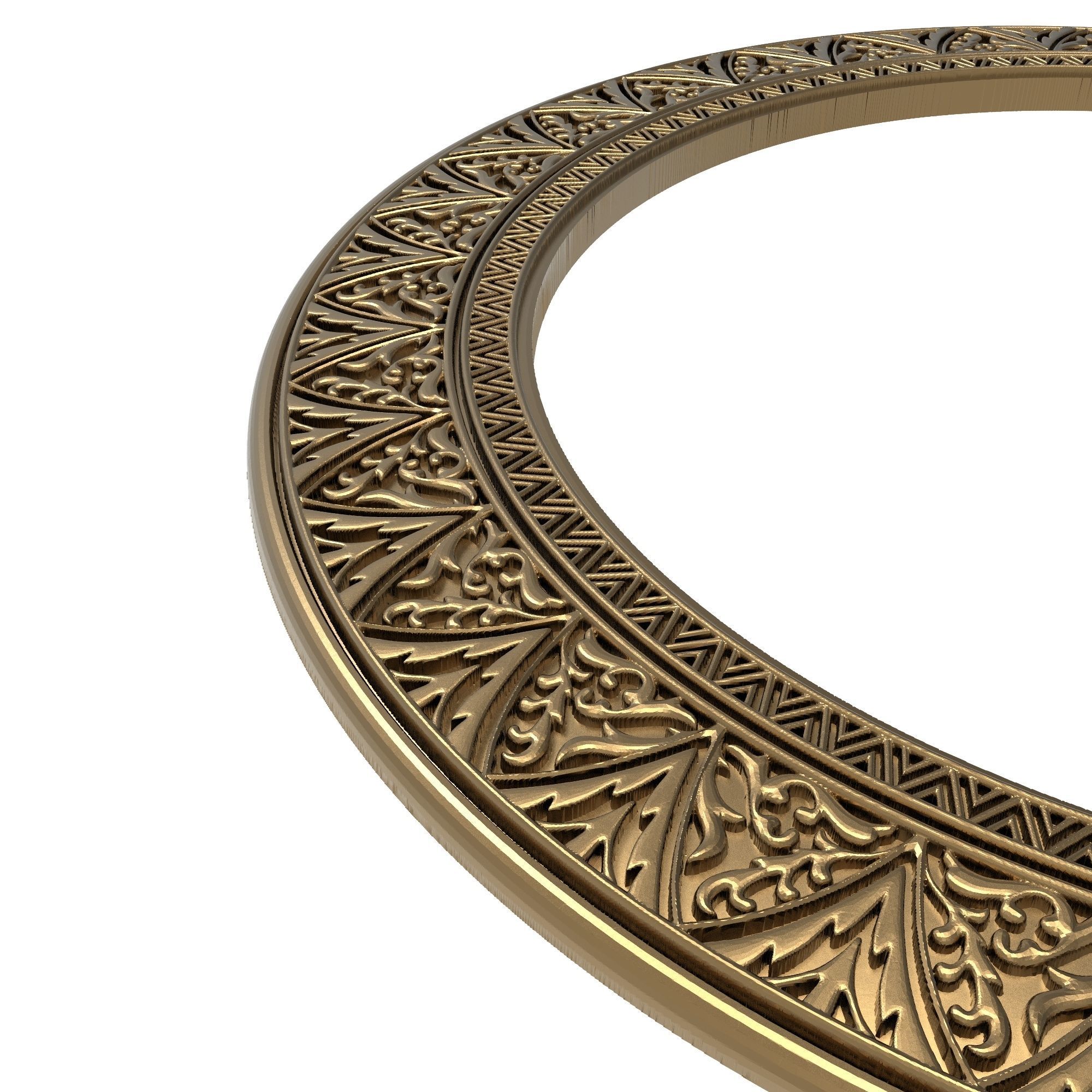 Carved Picture Frame 3D model_2