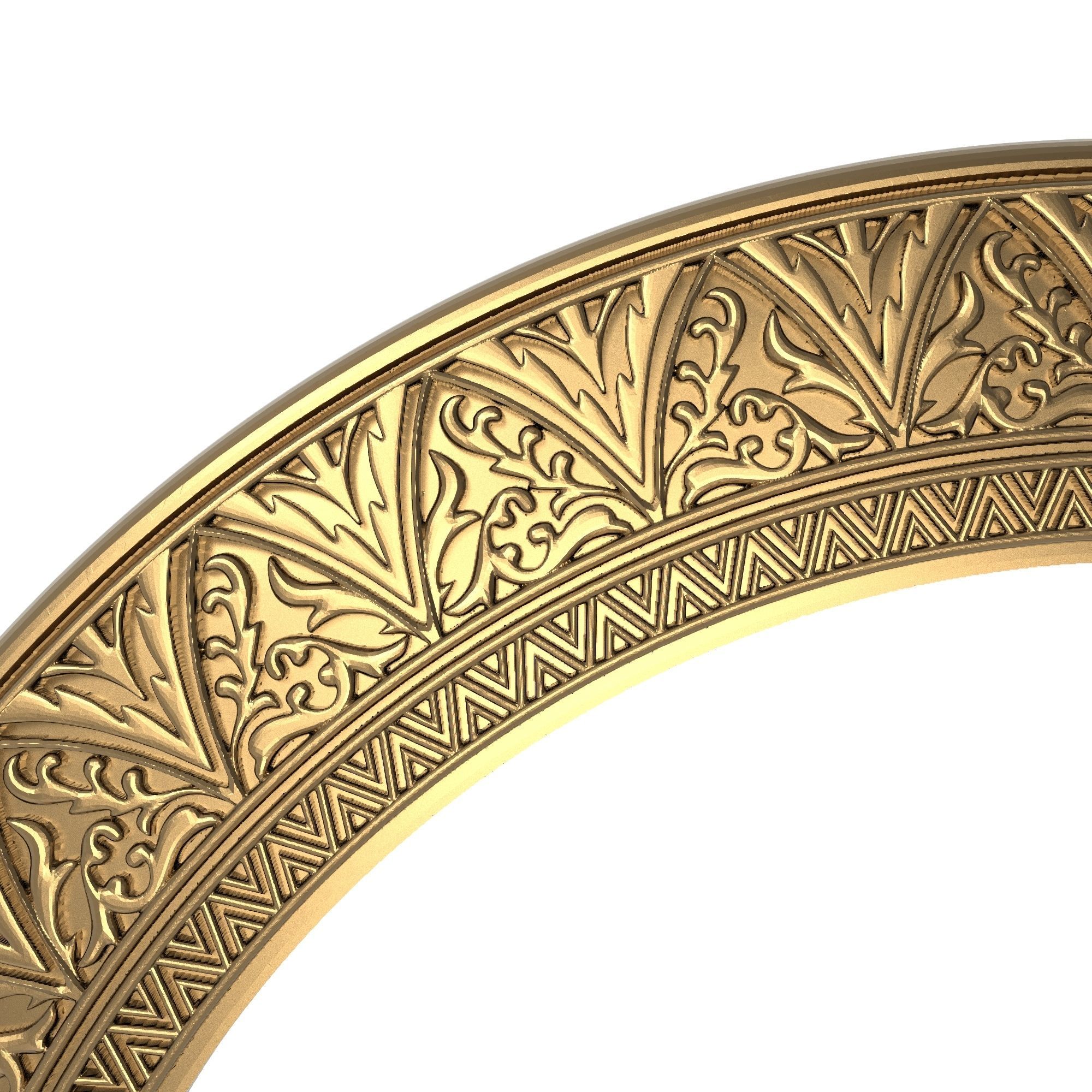 Carved Picture Frame 3D model_1