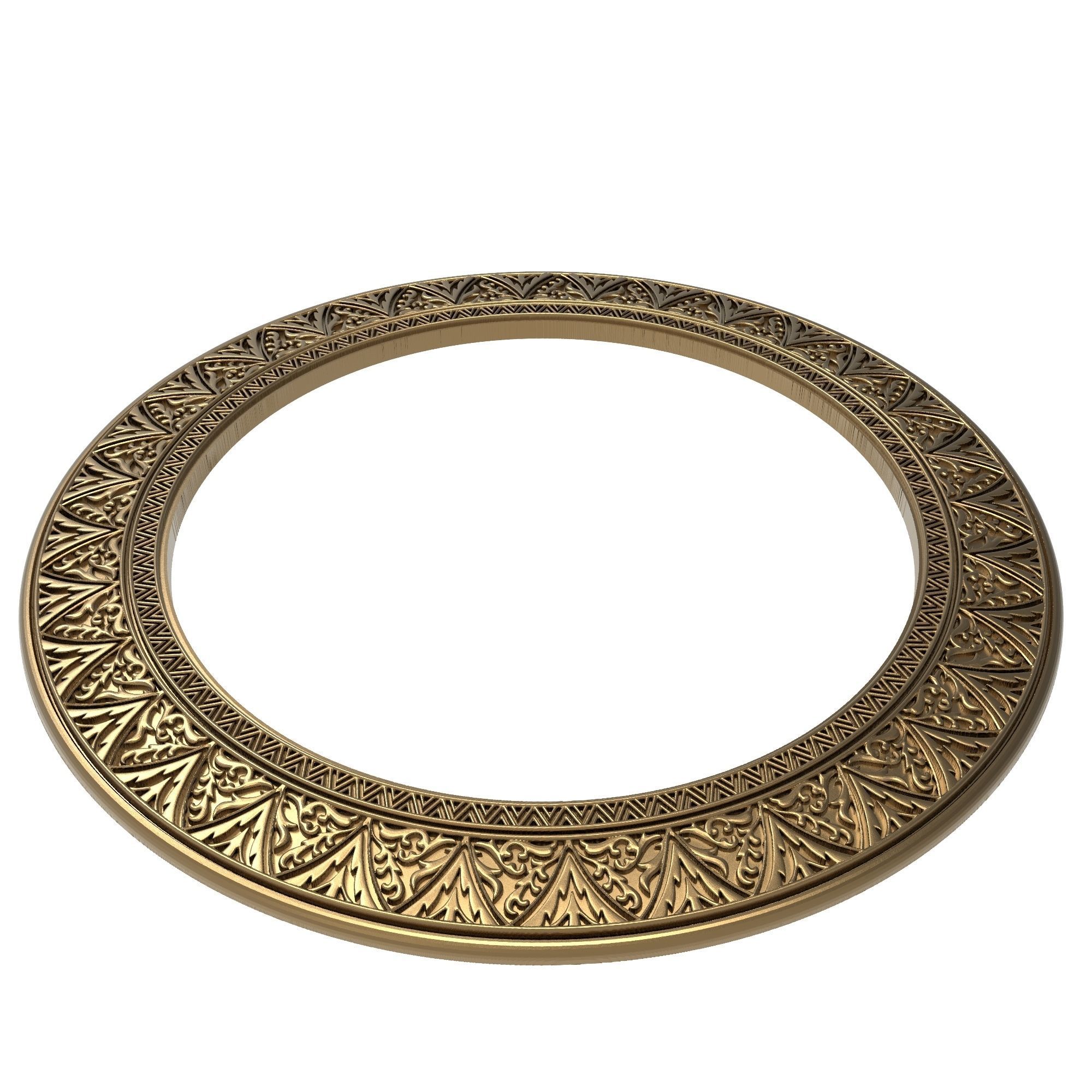 Carved Picture Frame 3D model_5