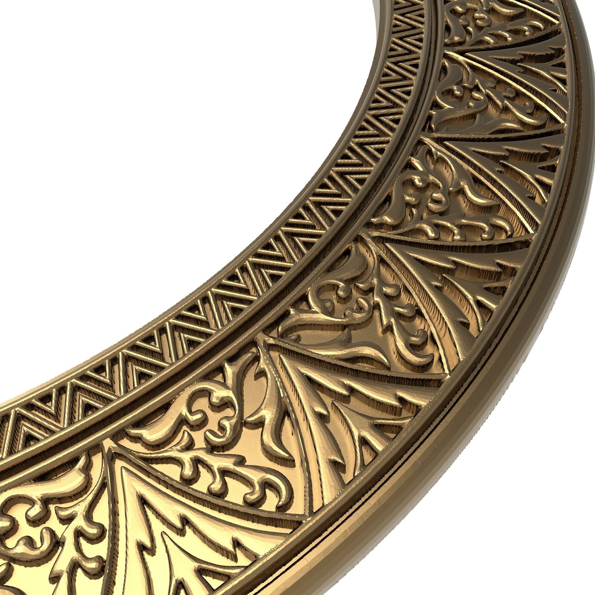 Carved Picture Frame 3D model_3