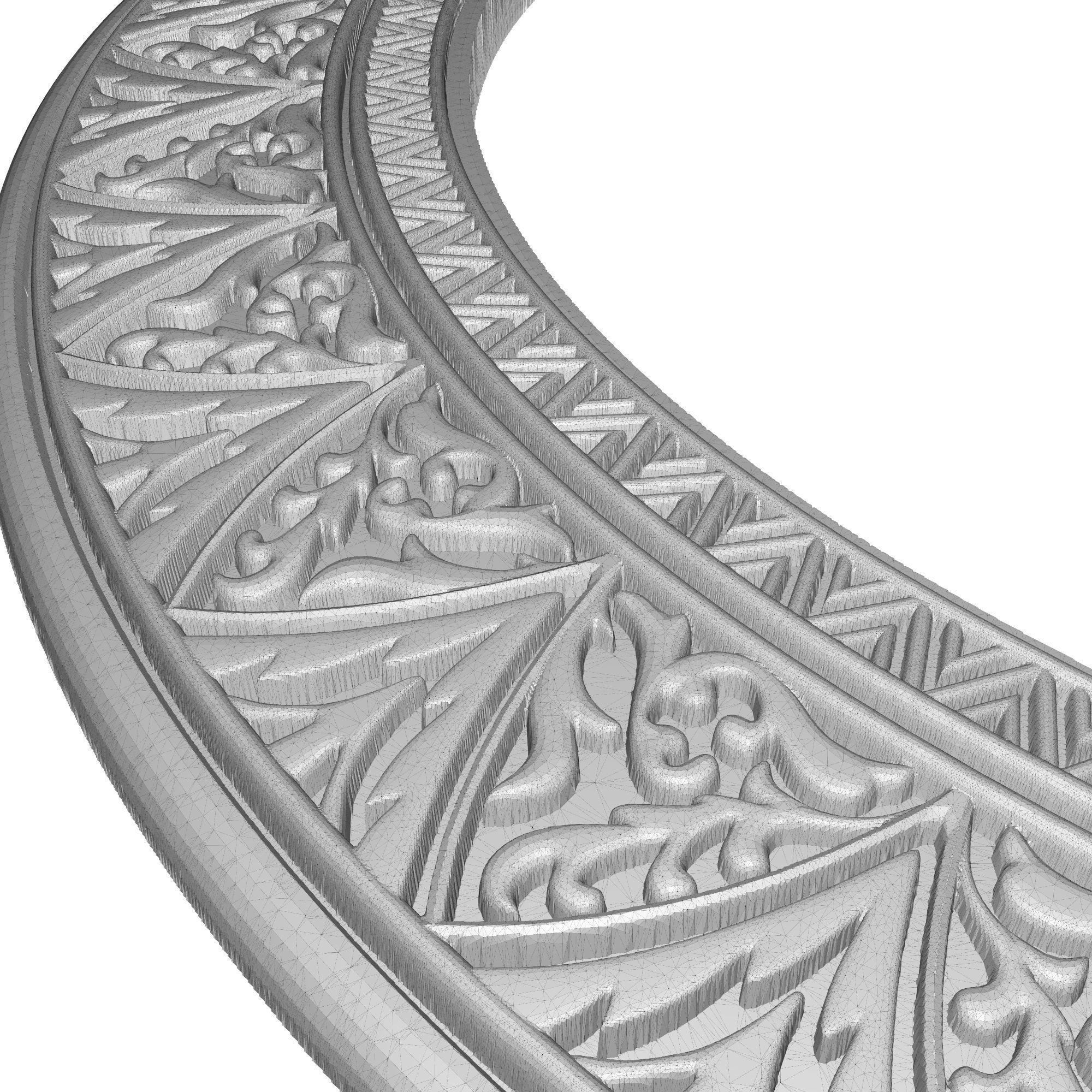 Carved Picture Frame 3D model_6