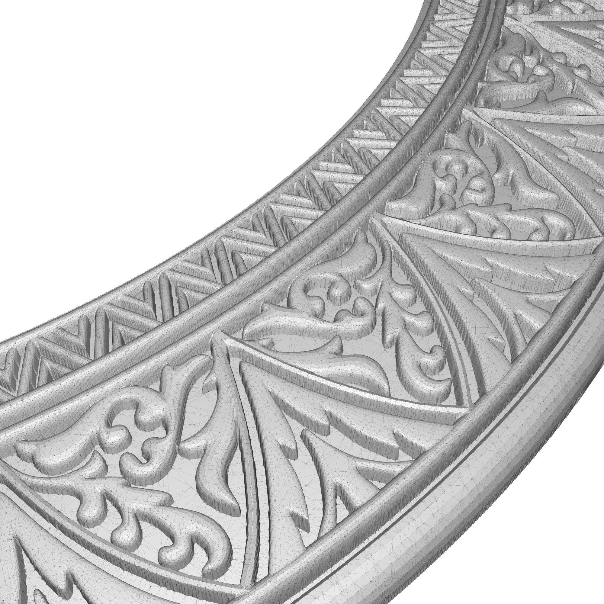 Carved Picture Frame 3D model_7